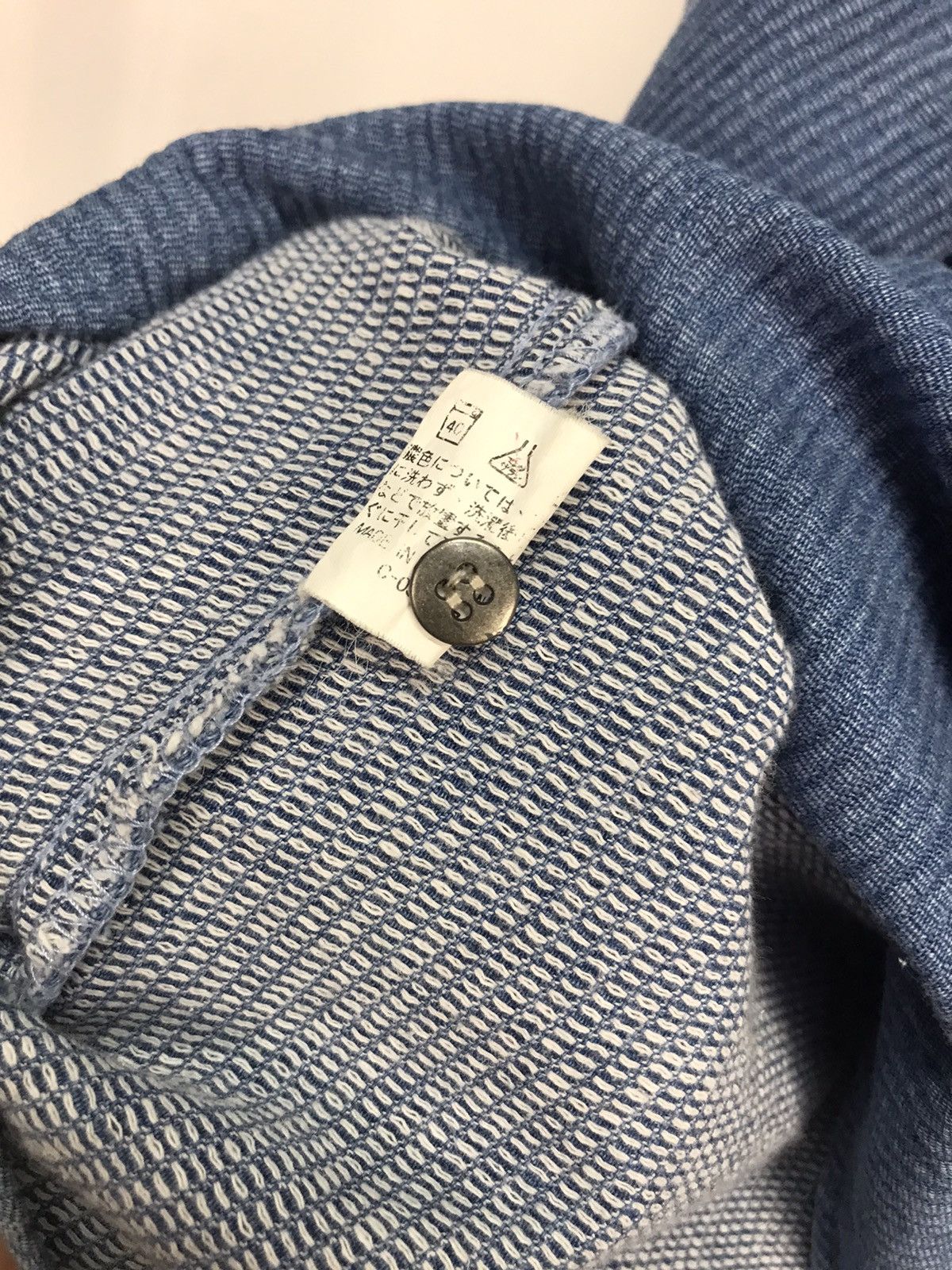 Japanese Brand × Vintage 🔥UNISEX 🔥Vintage pullover denim shirt Size US M / EU 48-50 / 2 - 6 Thumbnail