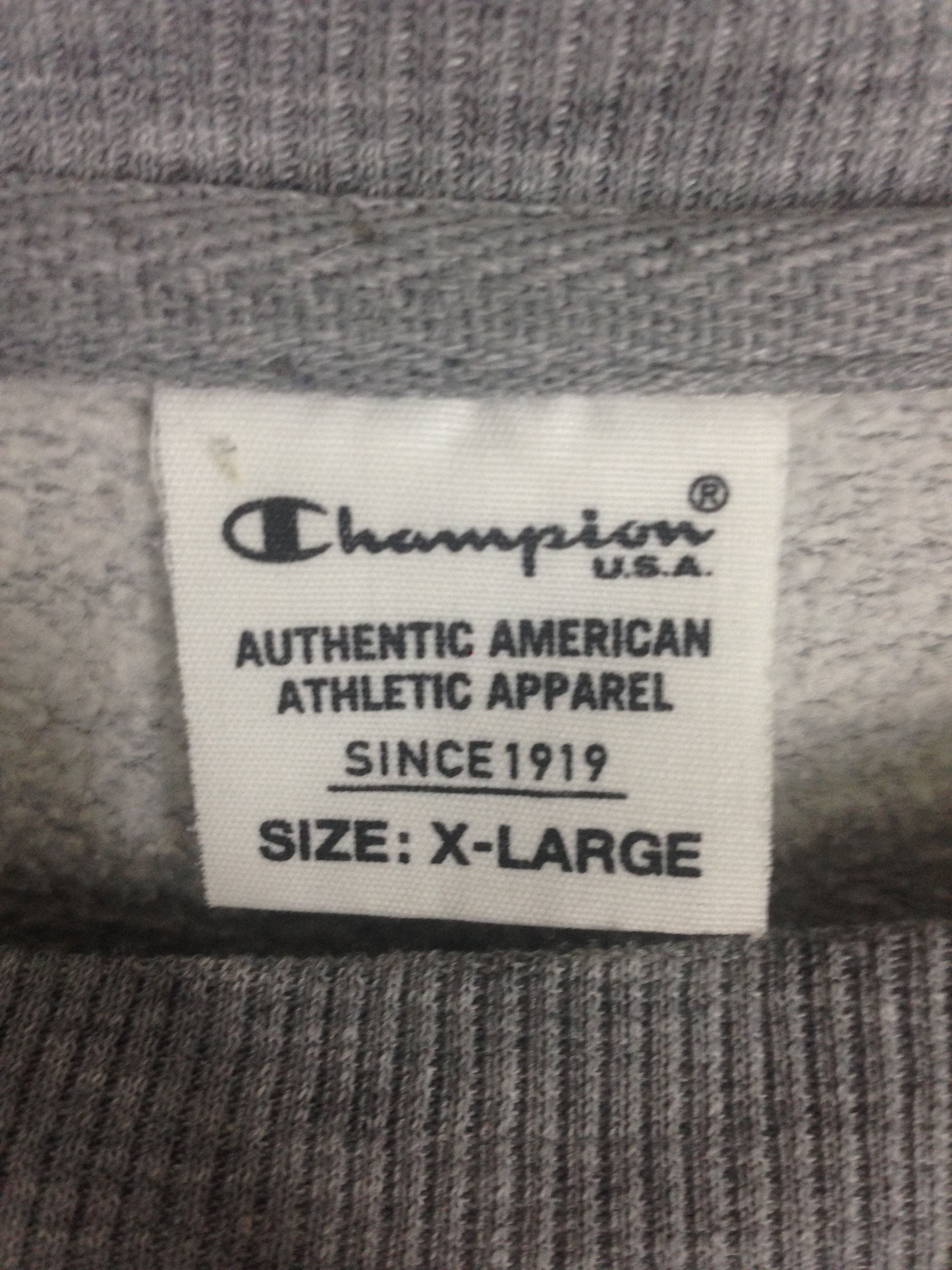 Champion Champion Sweatshirt Embroidery Big Logo Crewneck Hiphop Size US XL / EU 56 / 4 - 3 Thumbnail