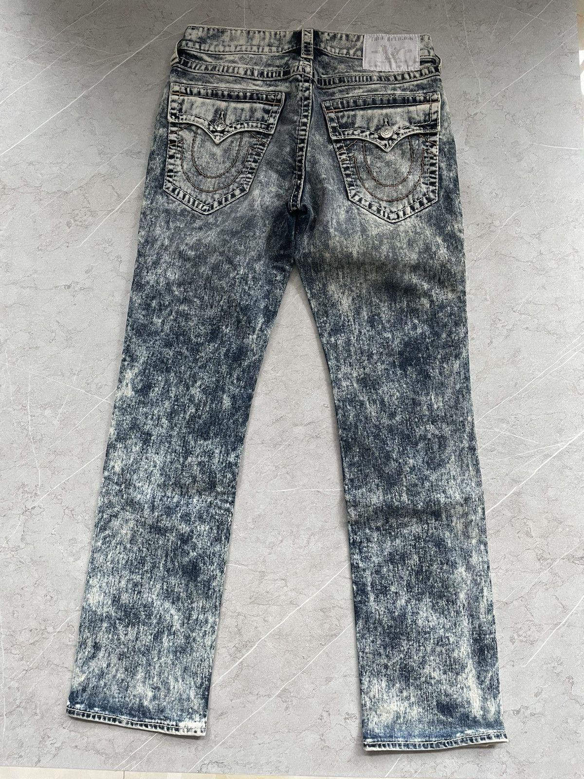 True religion washed denim jean