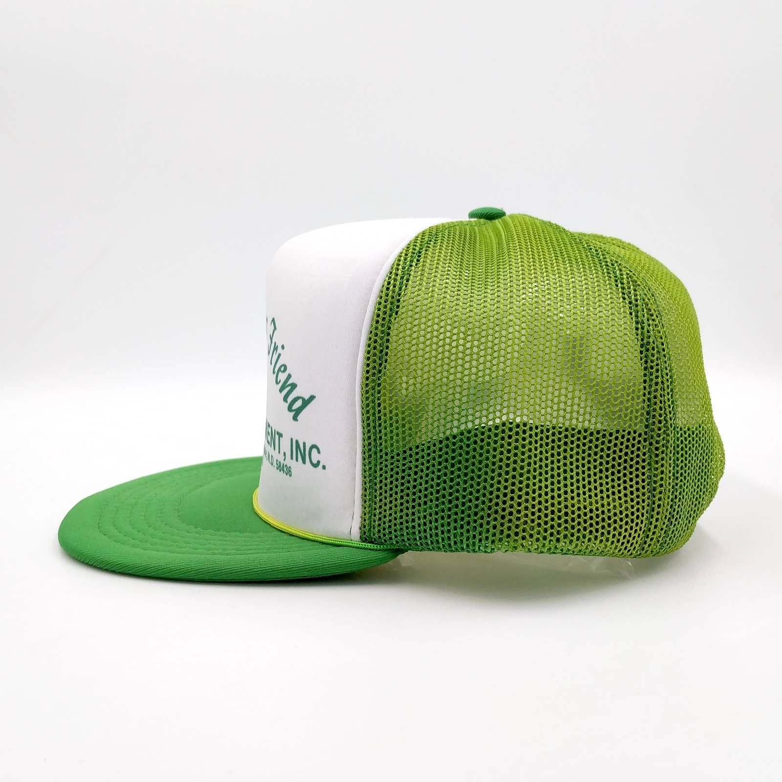 John Deere × Vintage Vintage JOHN DEERE Farmers Friend Snapback Trucker Mesh Hat Size ONE SIZE - 5 Thumbnail