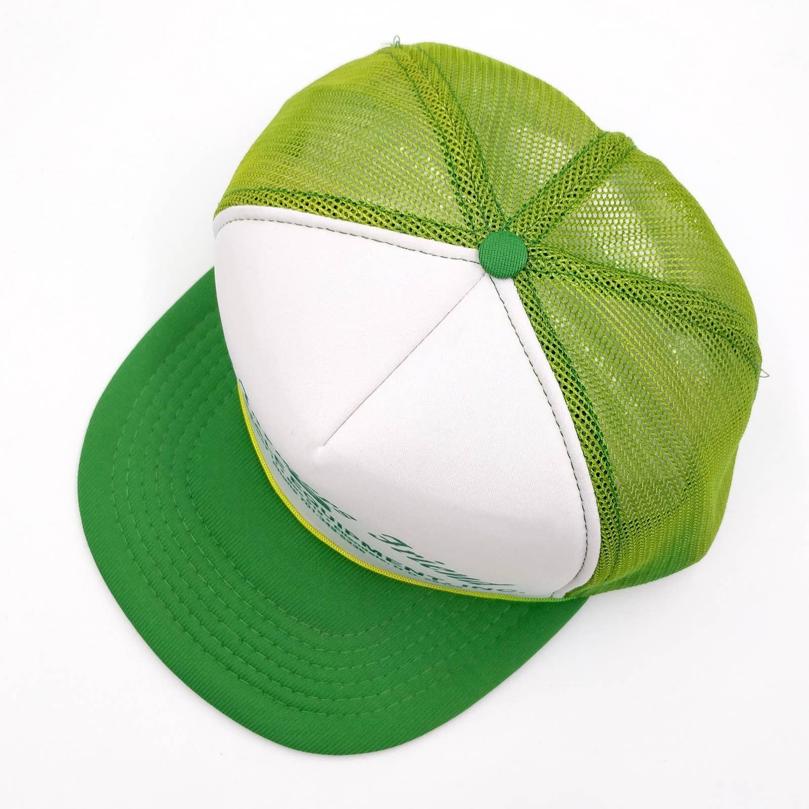 John Deere × Vintage Vintage JOHN DEERE Farmers Friend Snapback Trucker Mesh Hat Size ONE SIZE - 4 Thumbnail