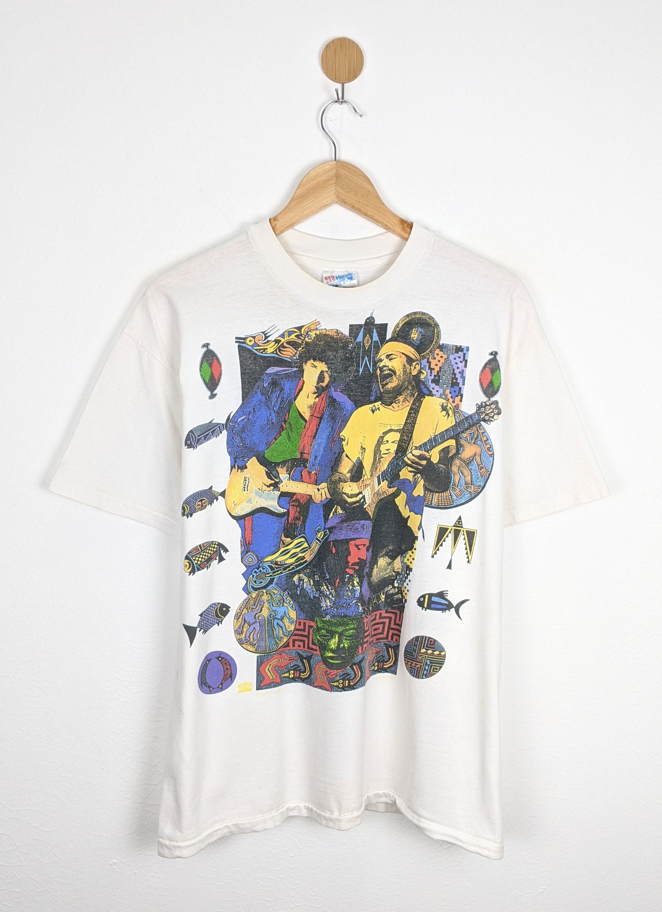 Band Tees Vintage Bob Dylan Santana Tour 1993 shirt Size US L / EU 52-54 / 3 - 1 Thumbnail