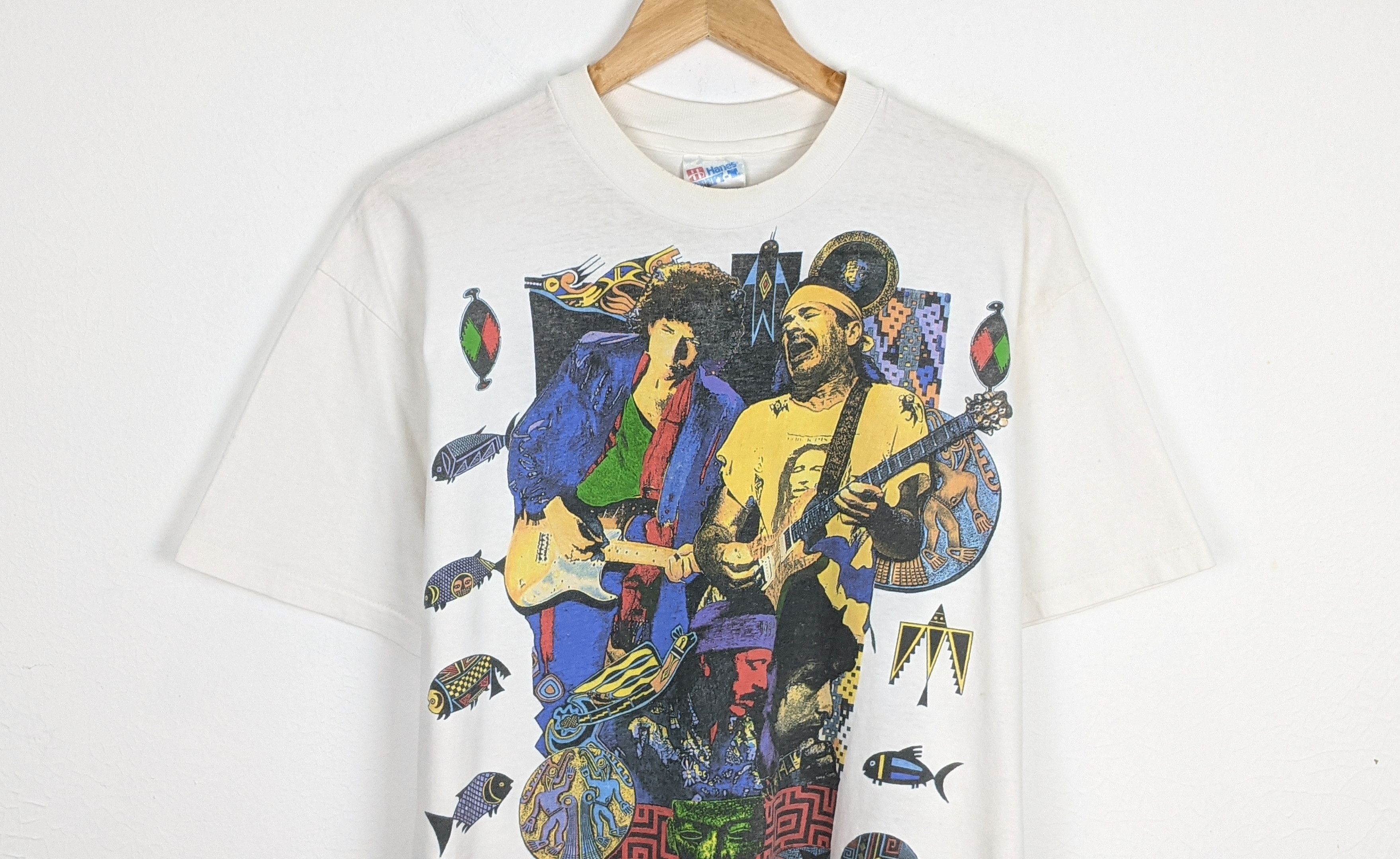 Band Tees Vintage Bob Dylan Santana Tour 1993 shirt Size US L / EU 52-54 / 3 - 2 Thumbnail