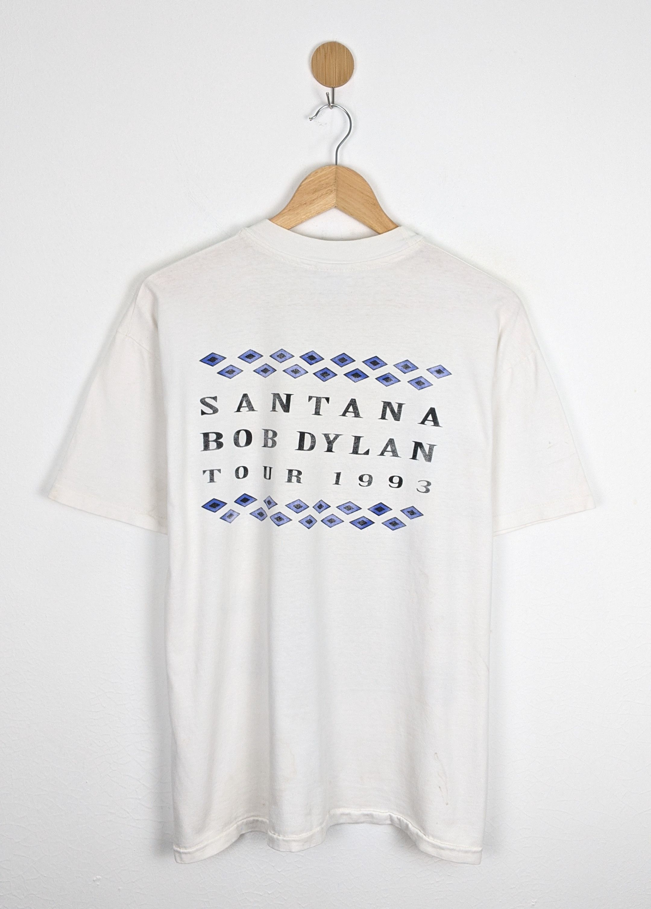Band Tees Vintage Bob Dylan Santana Tour 1993 shirt Size US L / EU 52-54 / 3 - 3 Thumbnail