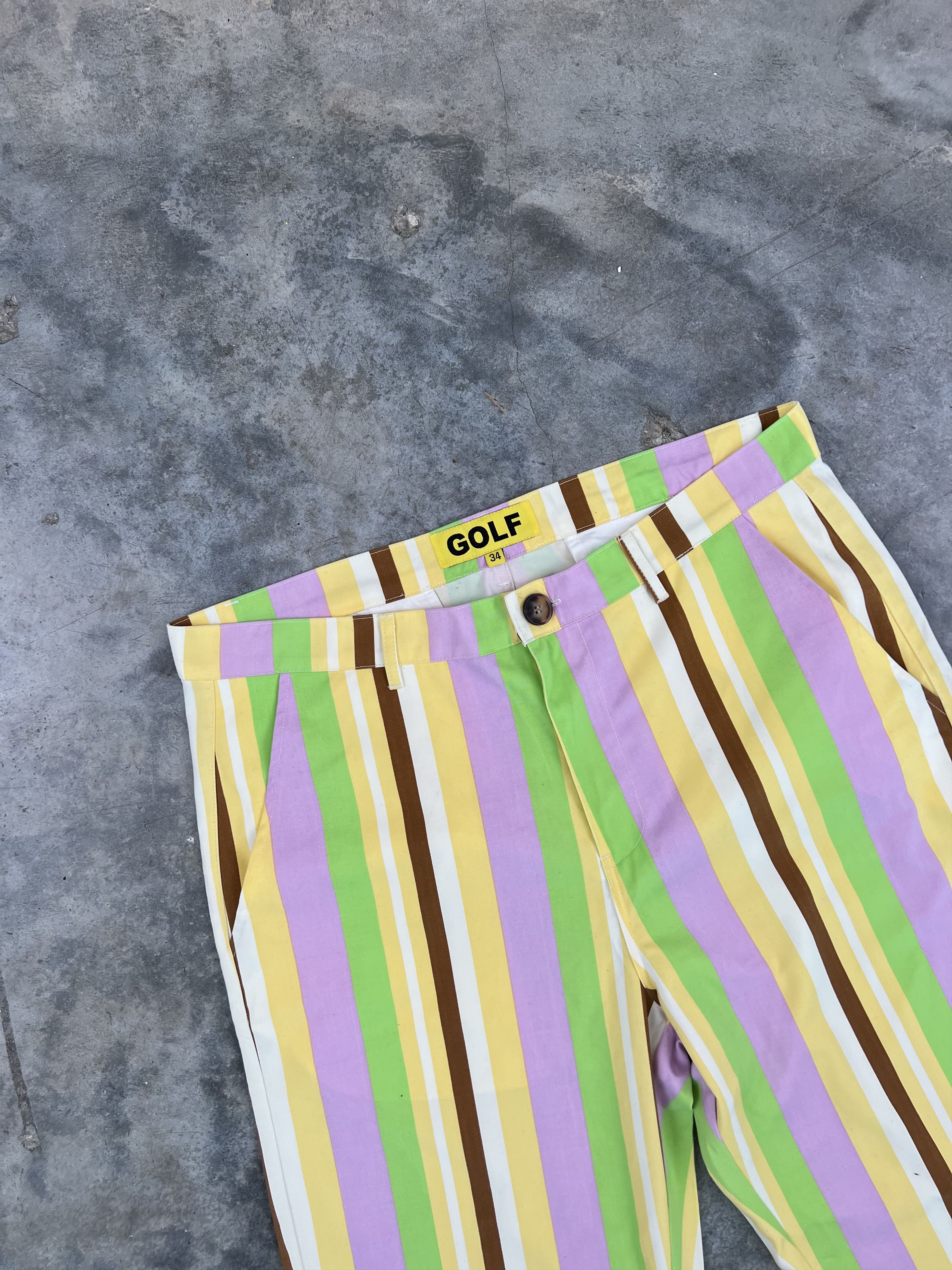 Golf Wang Golf Wang Vertical Stripe Skate Pants Sz. 34 Tyler Size US 34 / EU 50 - 2 Thumbnail