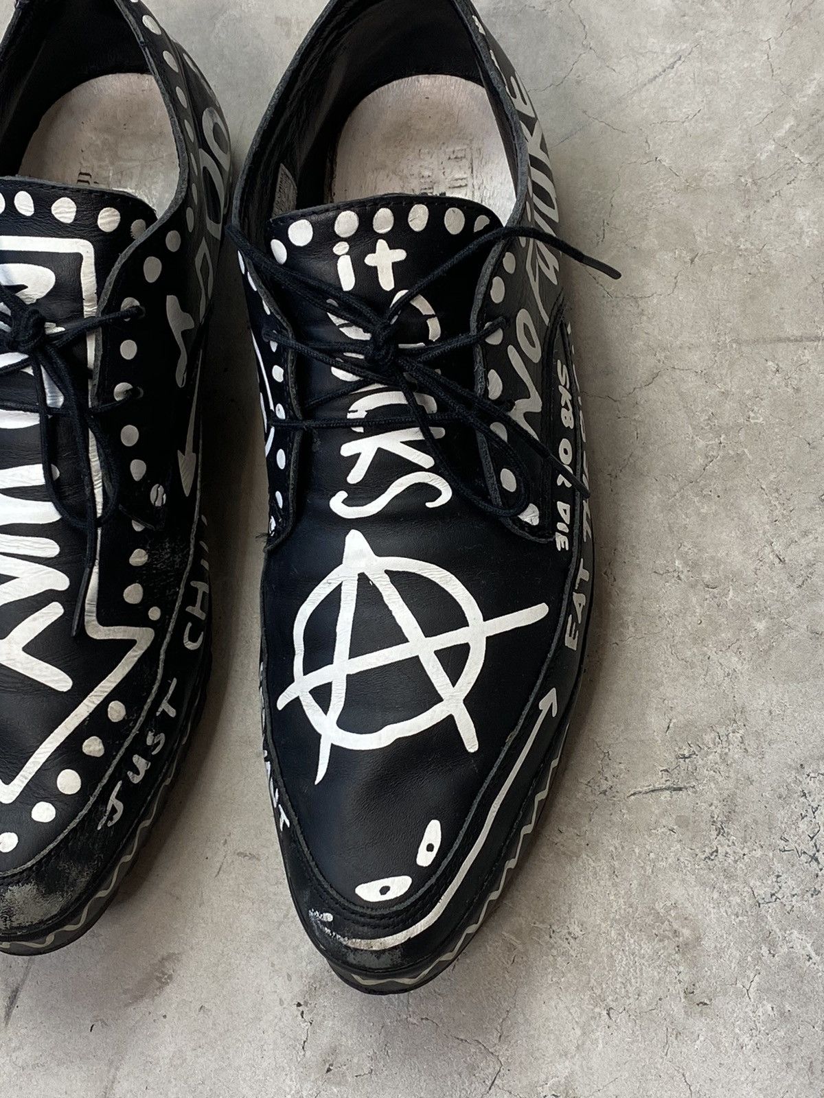 Adidas × Jeremy Scott Jeremey Scott x Adidas Anarchy “A” Sneakers Size US 10 / EU 43 - 2 Thumbnail