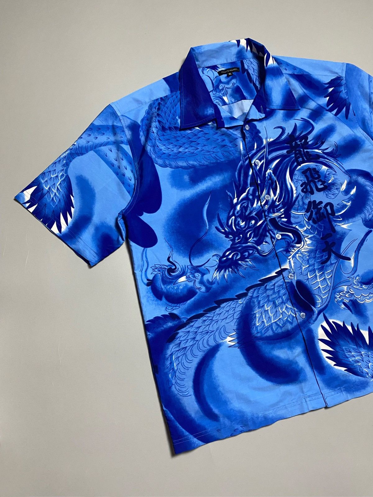 Vintage Dragons full graphic print shirt Size US XL / EU 56 / 4 - 2 Thumbnail