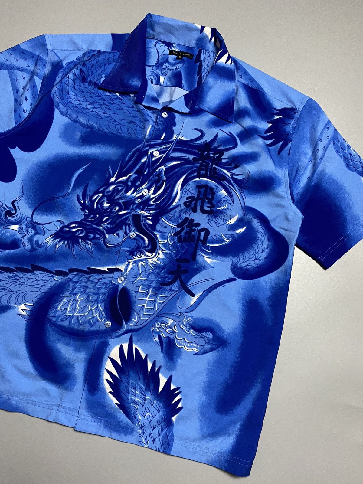 Vintage Dragons full graphic print shirt Size US XL / EU 56 / 4 - 4 Thumbnail