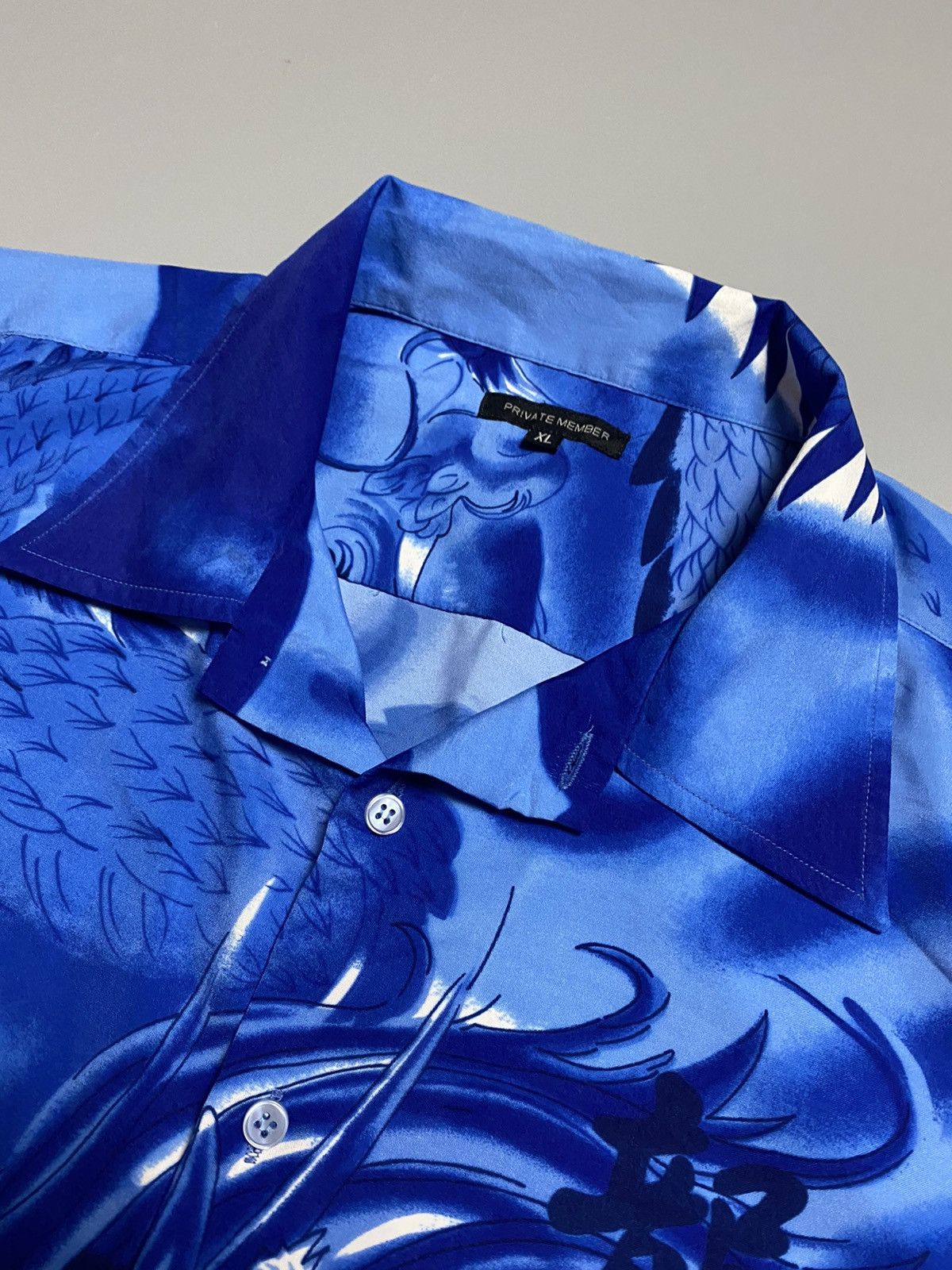 Vintage Dragons full graphic print shirt Size US XL / EU 56 / 4 - 5 Thumbnail