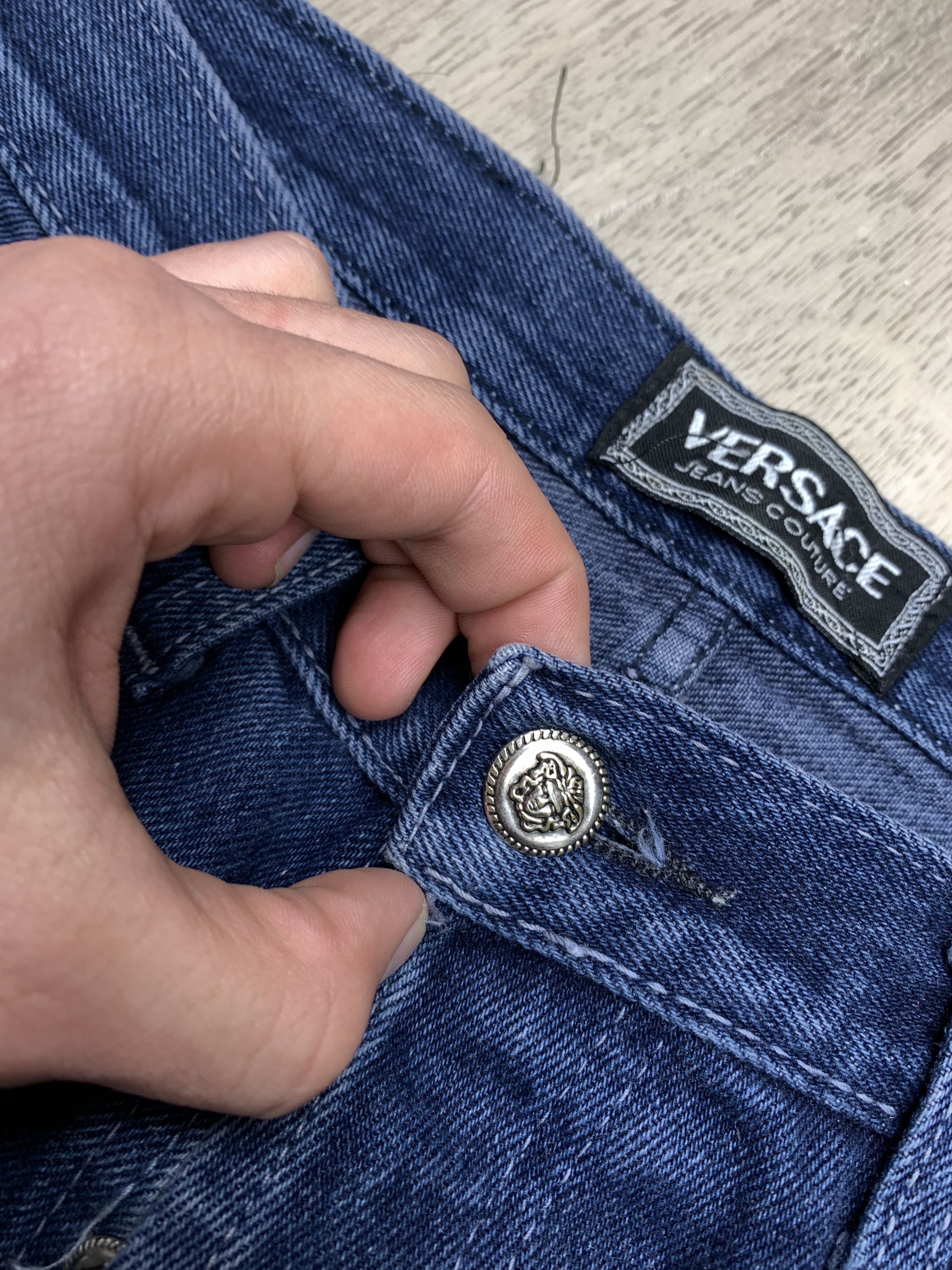 Versace Versace 90s Vintage Mens Denim Pants Jeans Size US 30 / EU 46 - 10 Thumbnail