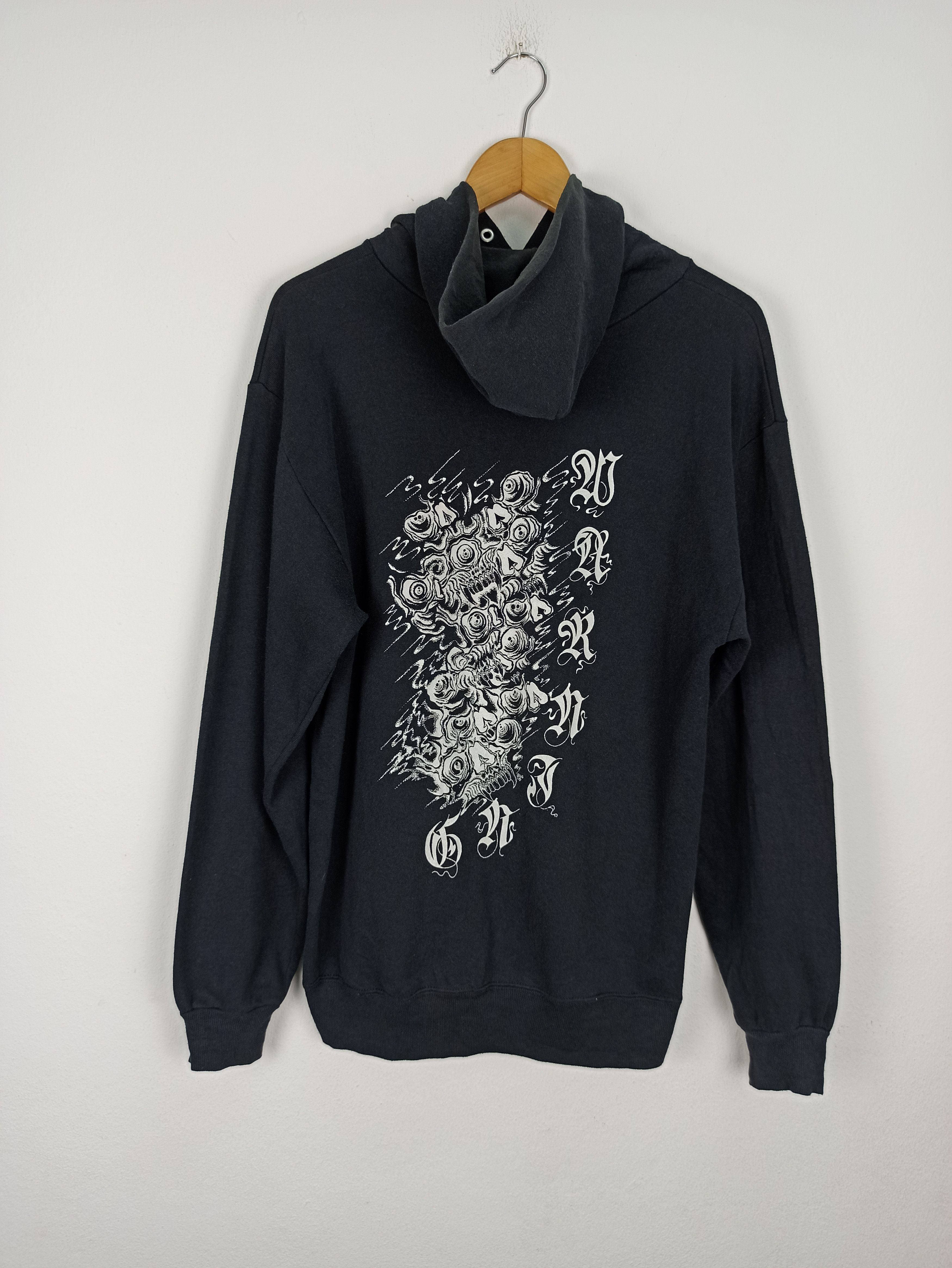 If Six Was Nine 🔥Rare 90s🔥 WARNING street gear down town artwork Hoodie Size US L / EU 52-54 / 3 - 1 Thumbnail