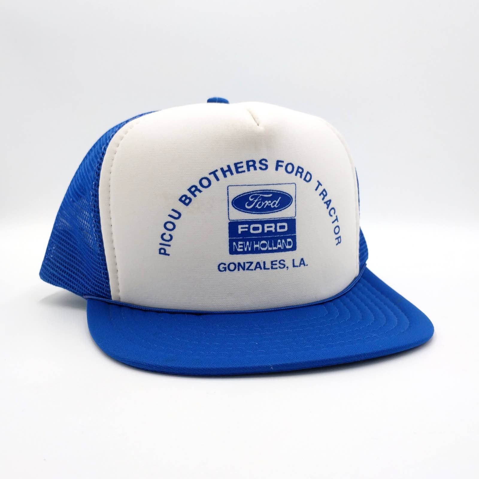 Ford × Vintage Vintage Picou Brothers FORD Tractor Snapback Trucker Hat 90s Size ONE SIZE - 1 Thumbnail