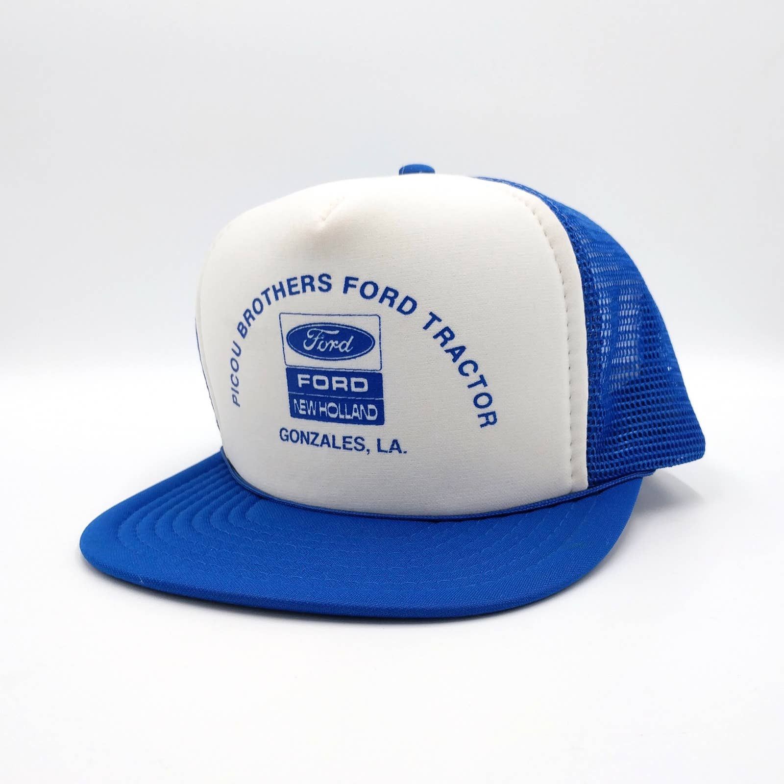 Ford × Vintage Vintage Picou Brothers FORD Tractor Snapback Trucker Hat 90s Size ONE SIZE - 3 Thumbnail