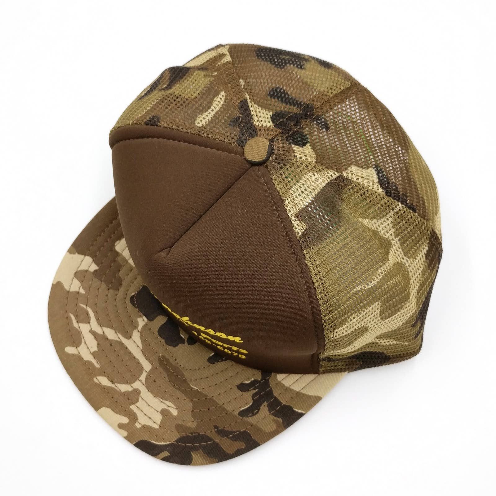 Vintage Vintage Paul Johnson Auto Parts Camo Snapback Trucker Hat Size ONE SIZE - 4 Thumbnail