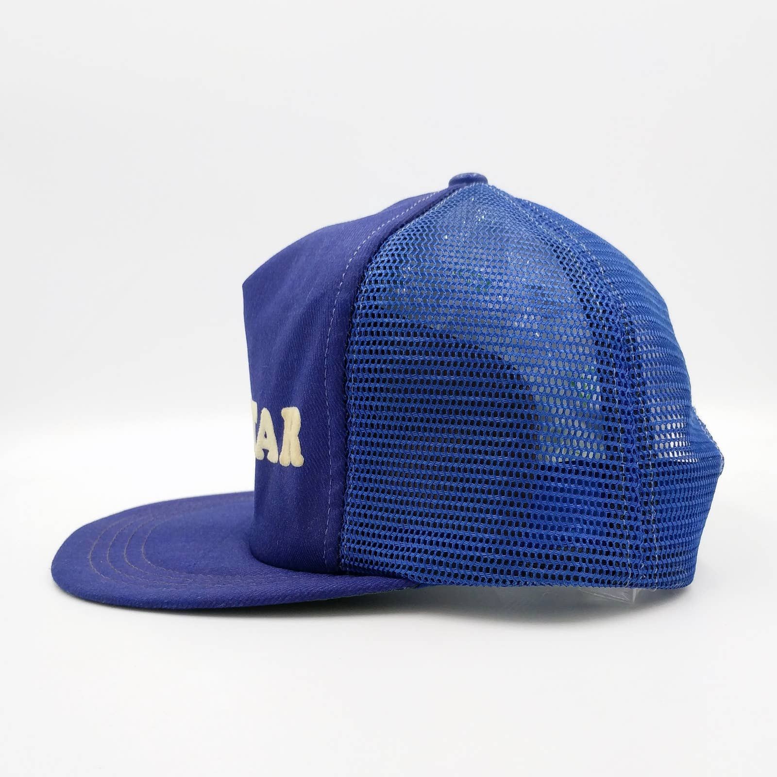 Vintage Vintage ALL-STAR Snapback Trucker Hat Mesh Spellout 70s USA Size ONE SIZE - 5 Thumbnail