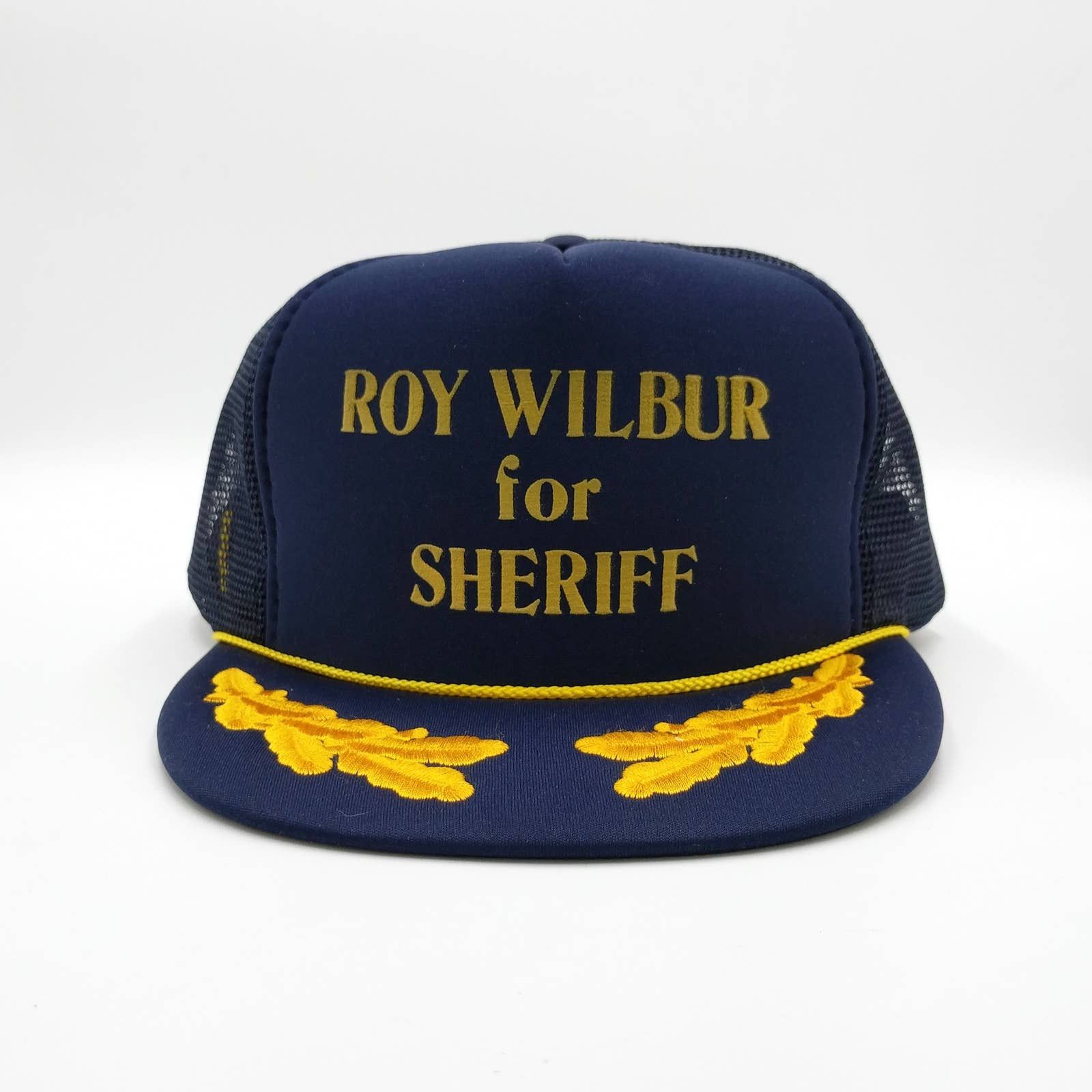 Vintage Vintage Roy Wilbur For Sheriff Snapback Trucker Mesh Hat Size ONE SIZE - 2 Thumbnail