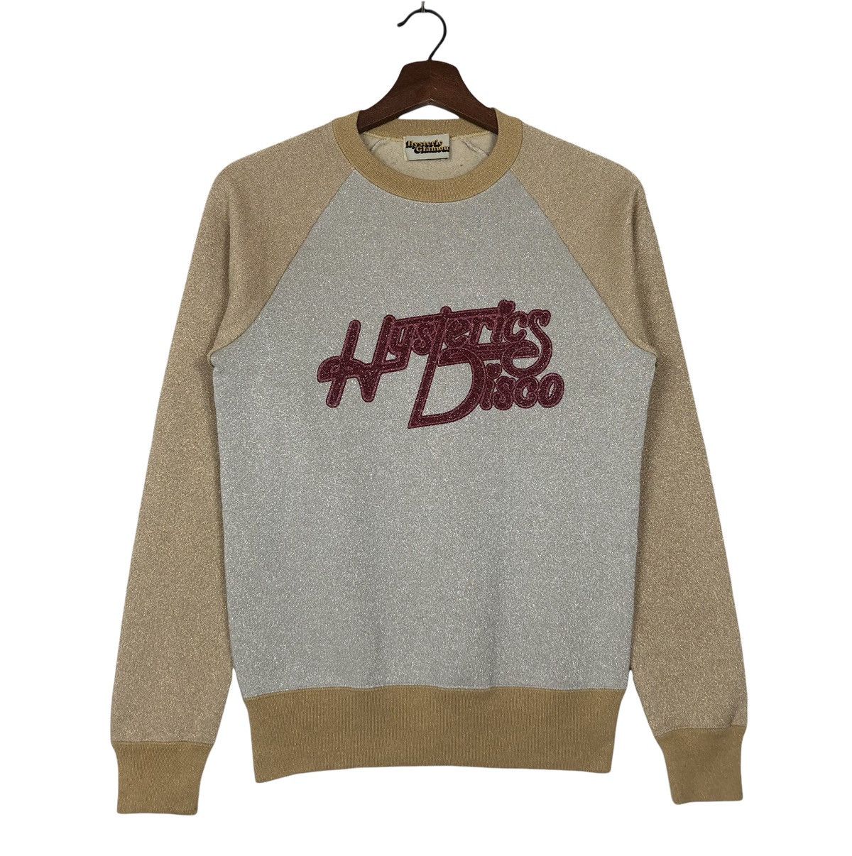 image of Hysteric Glamour Hysterics Glamour Disco Sweatshirt in Bronze, Men's (Size Small)