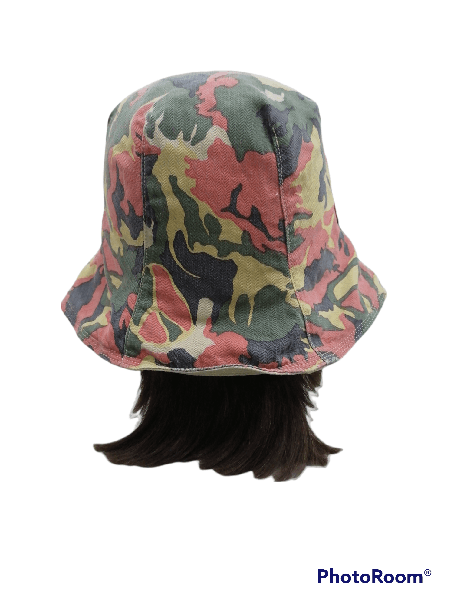 Other TwoWay Camouflage Herringbone Kapital Reversible Bucket Hat Size ONE SIZE - 6 Thumbnail