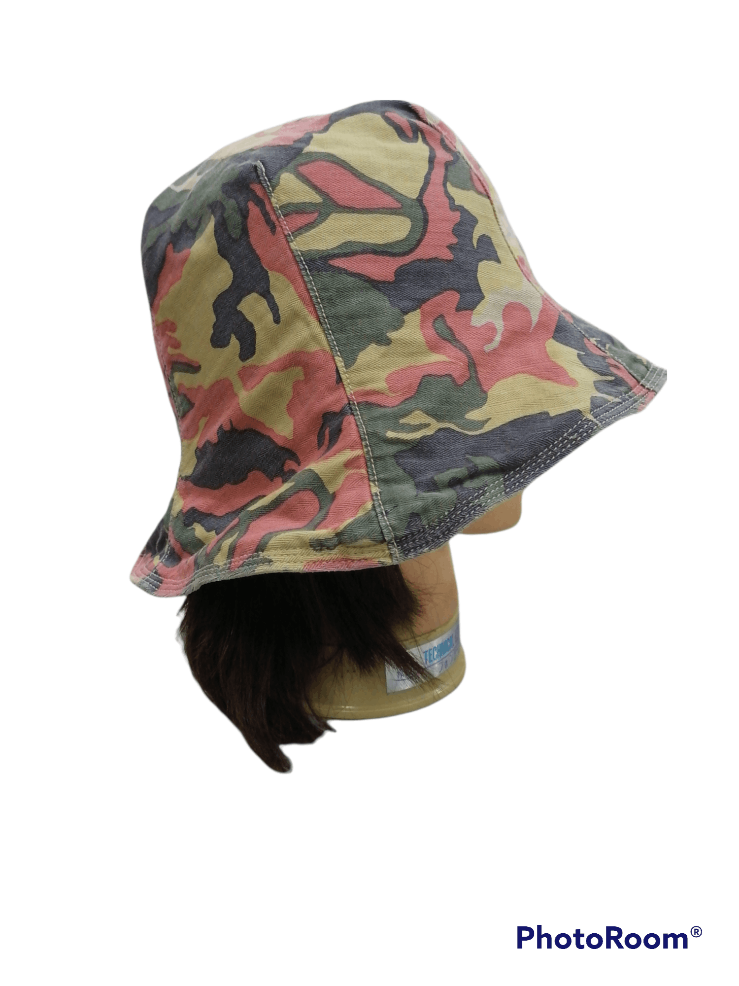 Other TwoWay Camouflage Herringbone Kapital Reversible Bucket Hat Size ONE SIZE - 5 Thumbnail