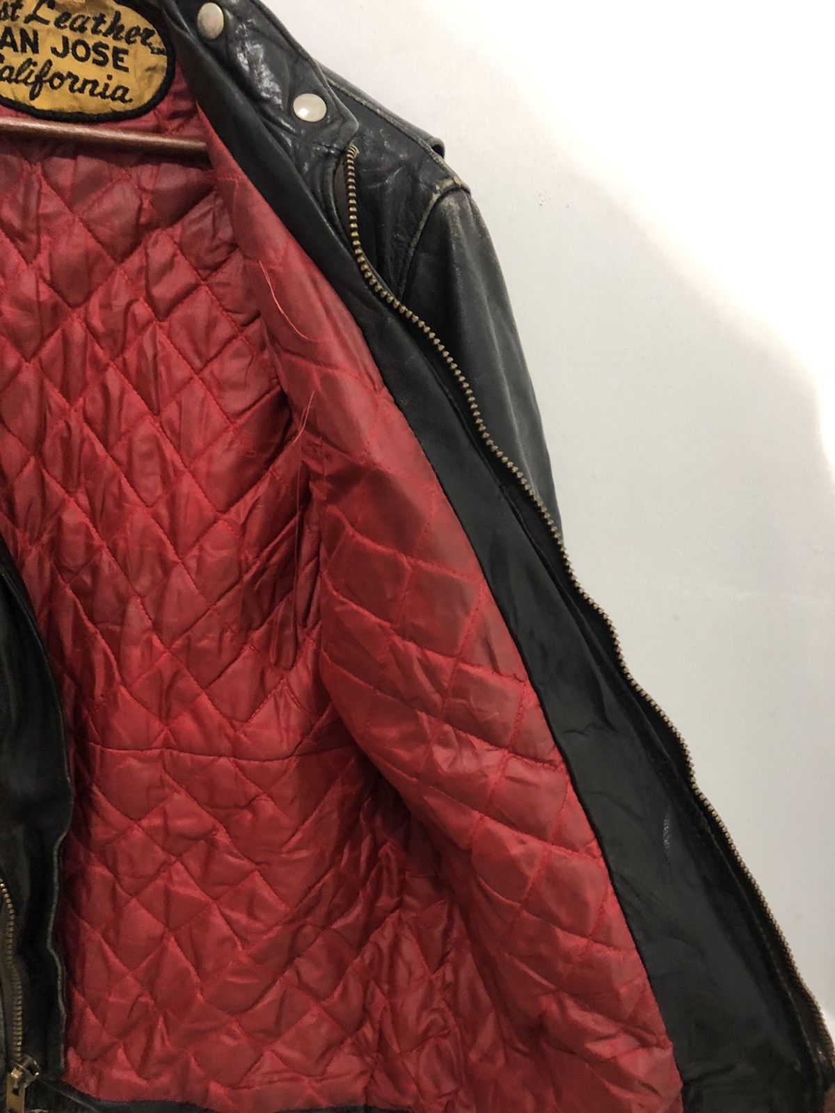 Genuine Leather Vintage 80’s San Jose California Leather Jacket Size US L / EU 52-54 / 3 - 5 Thumbnail