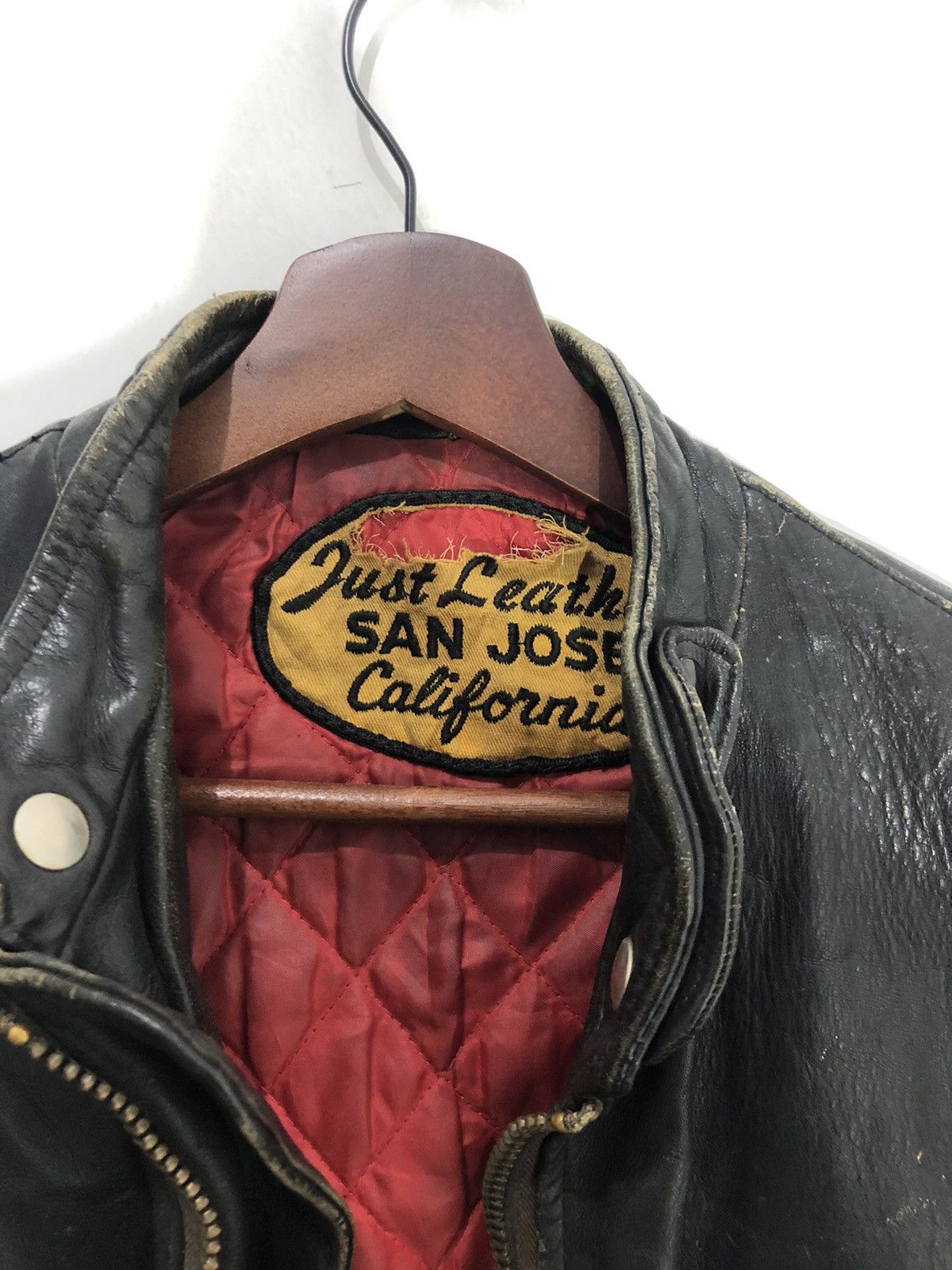 Genuine Leather Vintage 80’s San Jose California Leather Jacket Size US L / EU 52-54 / 3 - 3 Thumbnail