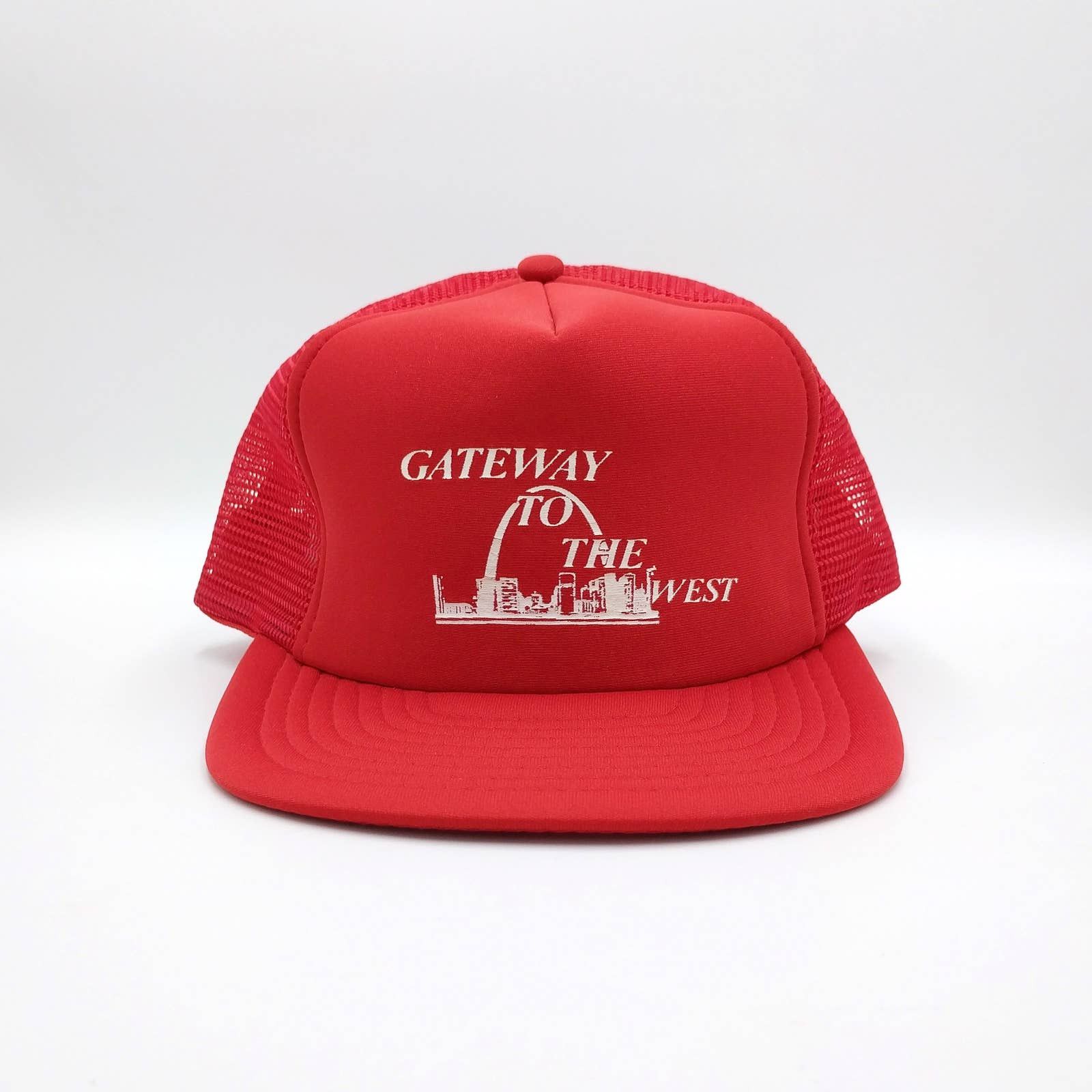 Vintage Vintage St. Louis MO Gateway to the West Trucker Mesh Hat Size ONE SIZE - 2 Thumbnail