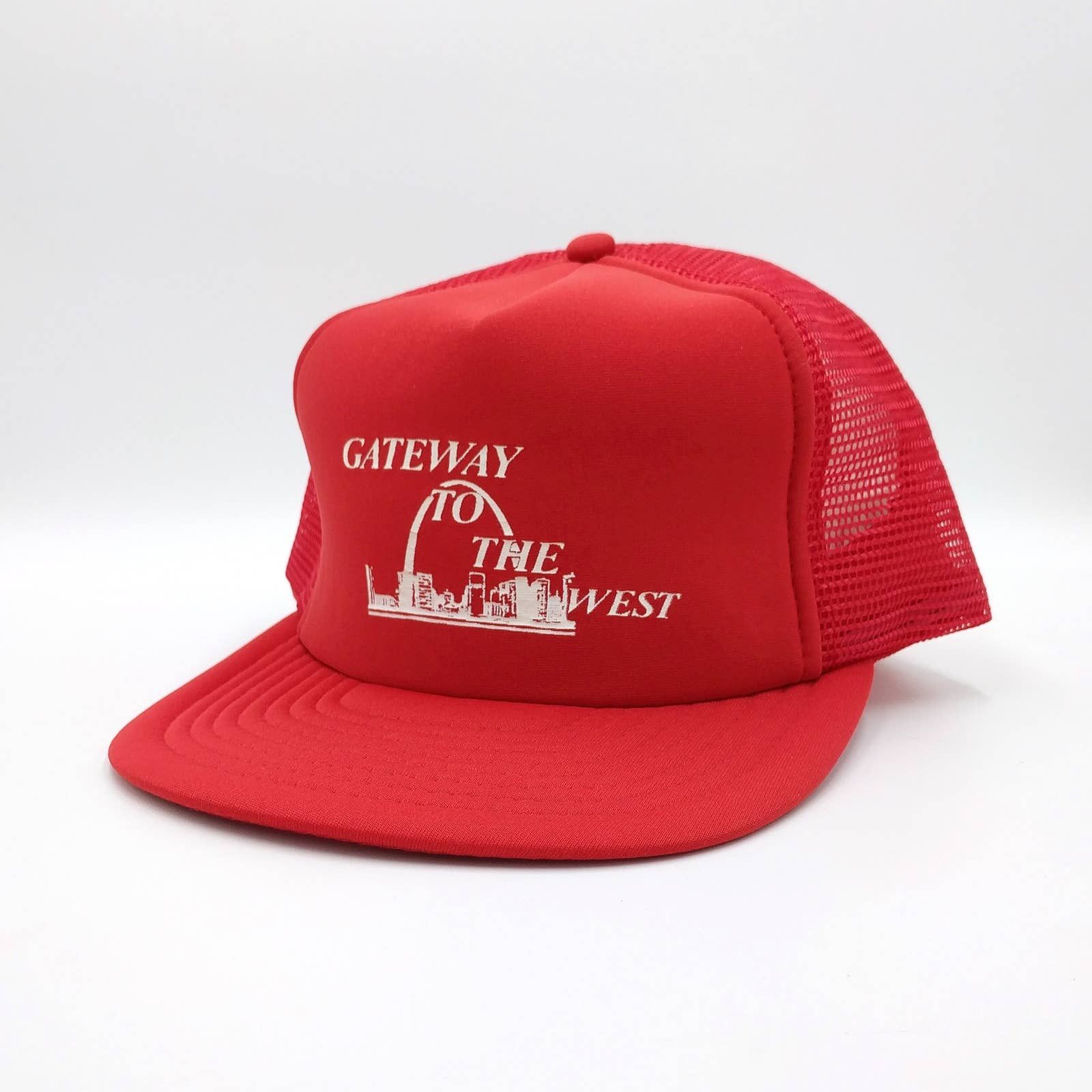 Vintage Vintage St. Louis MO Gateway to the West Trucker Mesh Hat Size ONE SIZE - 3 Thumbnail