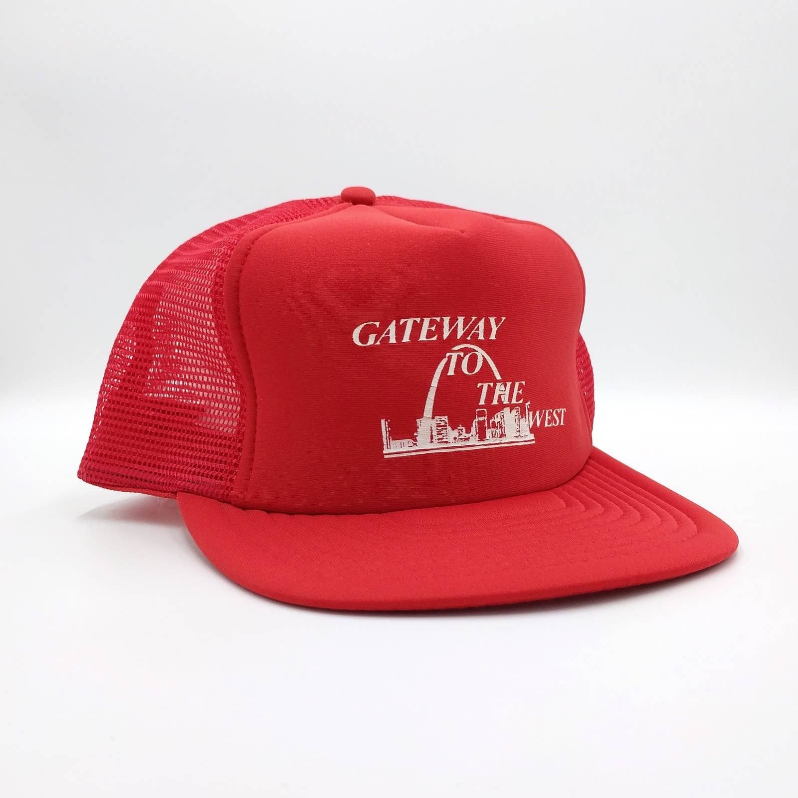 Vintage Vintage St. Louis MO Gateway to the West Trucker Mesh Hat Size ONE SIZE - 1 Thumbnail