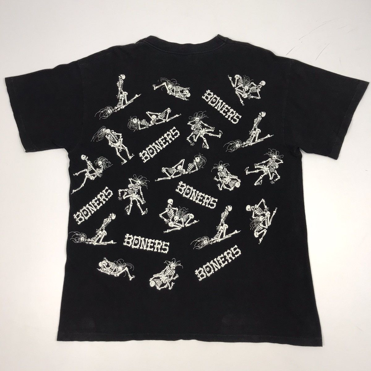 Bones × Vintage Vintage BONERS skeleton sex positions overprinted tshirt Size US XL / EU 56 / 4 - 2 Thumbnail
