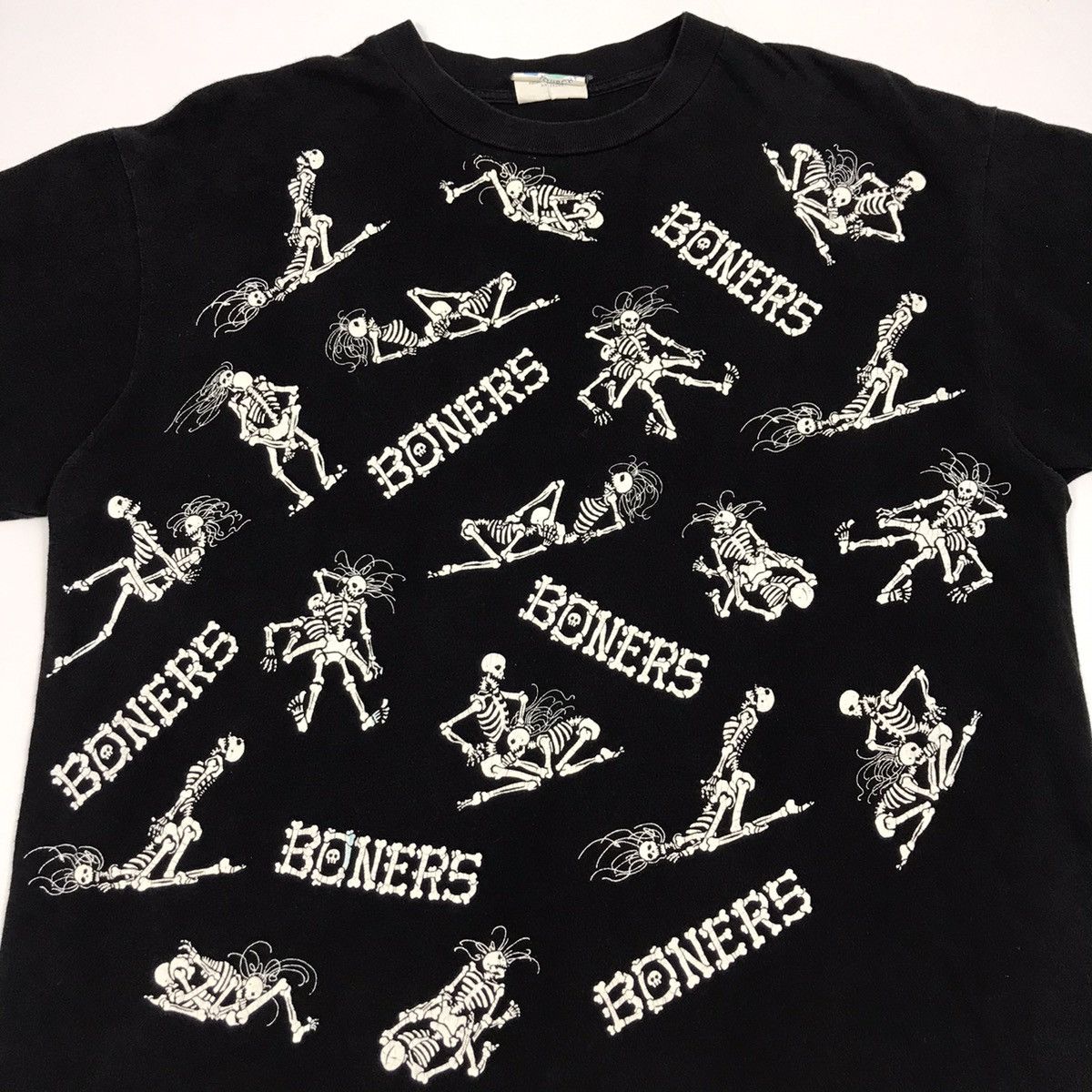 Vintage Vintage Boners Skeleton Sex Positions Overprinted Tshirt Grailed