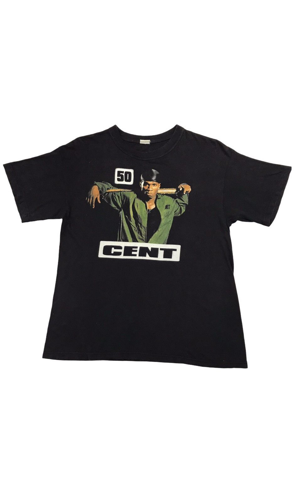 image of Vintage 50 Cent Promo T-Shirt in Black, Men's (Size Medium)