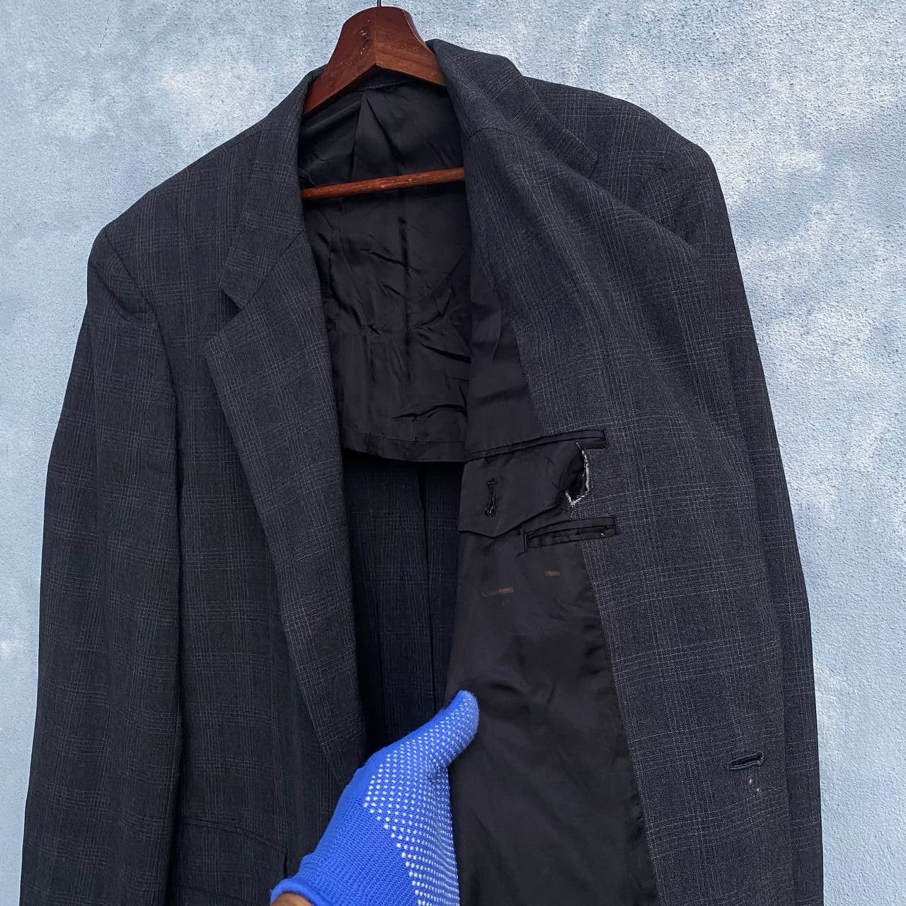 Issey Miyake × Vintage Vintage Issey miyake IM design checkered wool jacket XL Size US XL / EU 56 / 4 - 5 Thumbnail