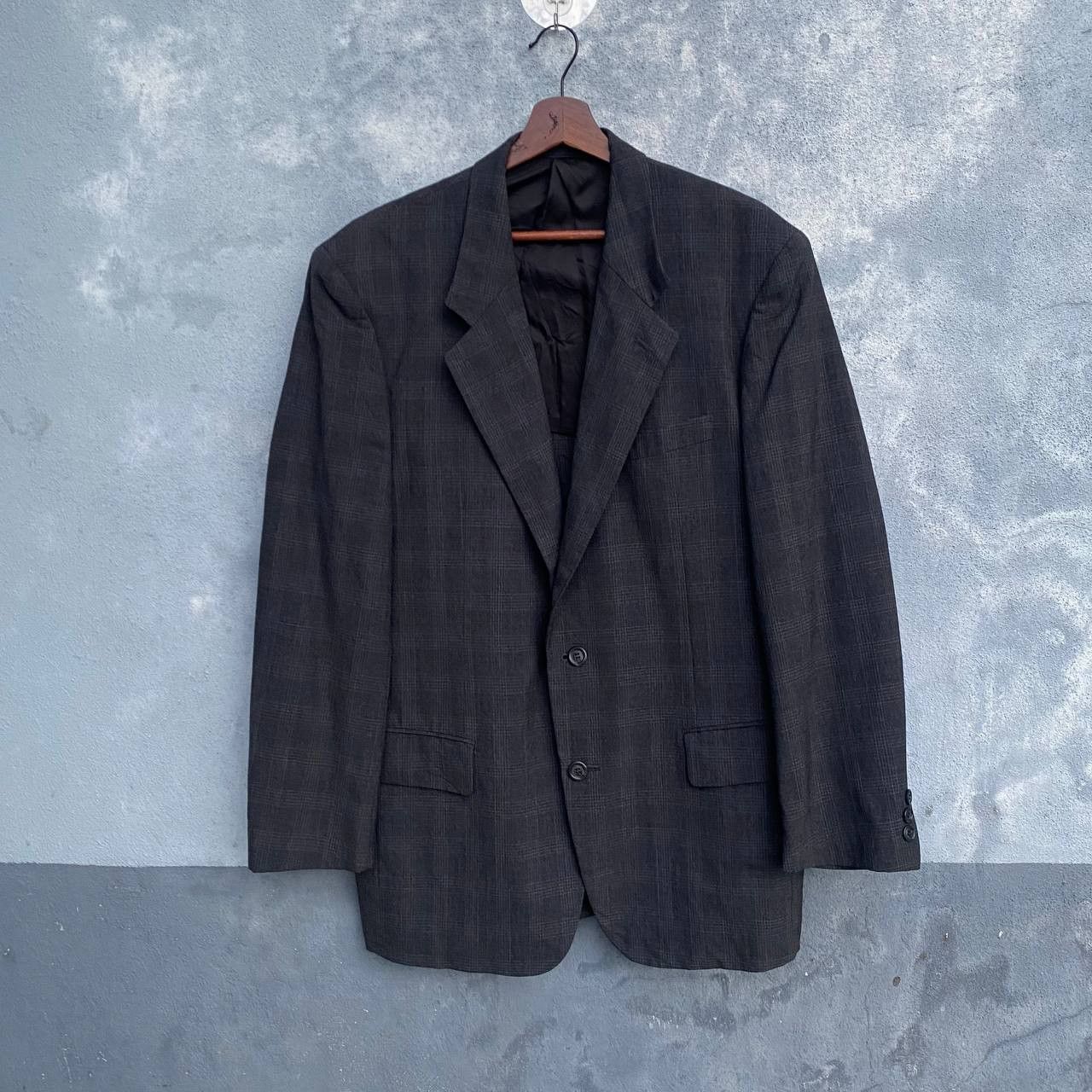 Issey Miyake × Vintage Vintage Issey miyake IM design checkered wool jacket XL Size US XL / EU 56 / 4 - 1 Thumbnail