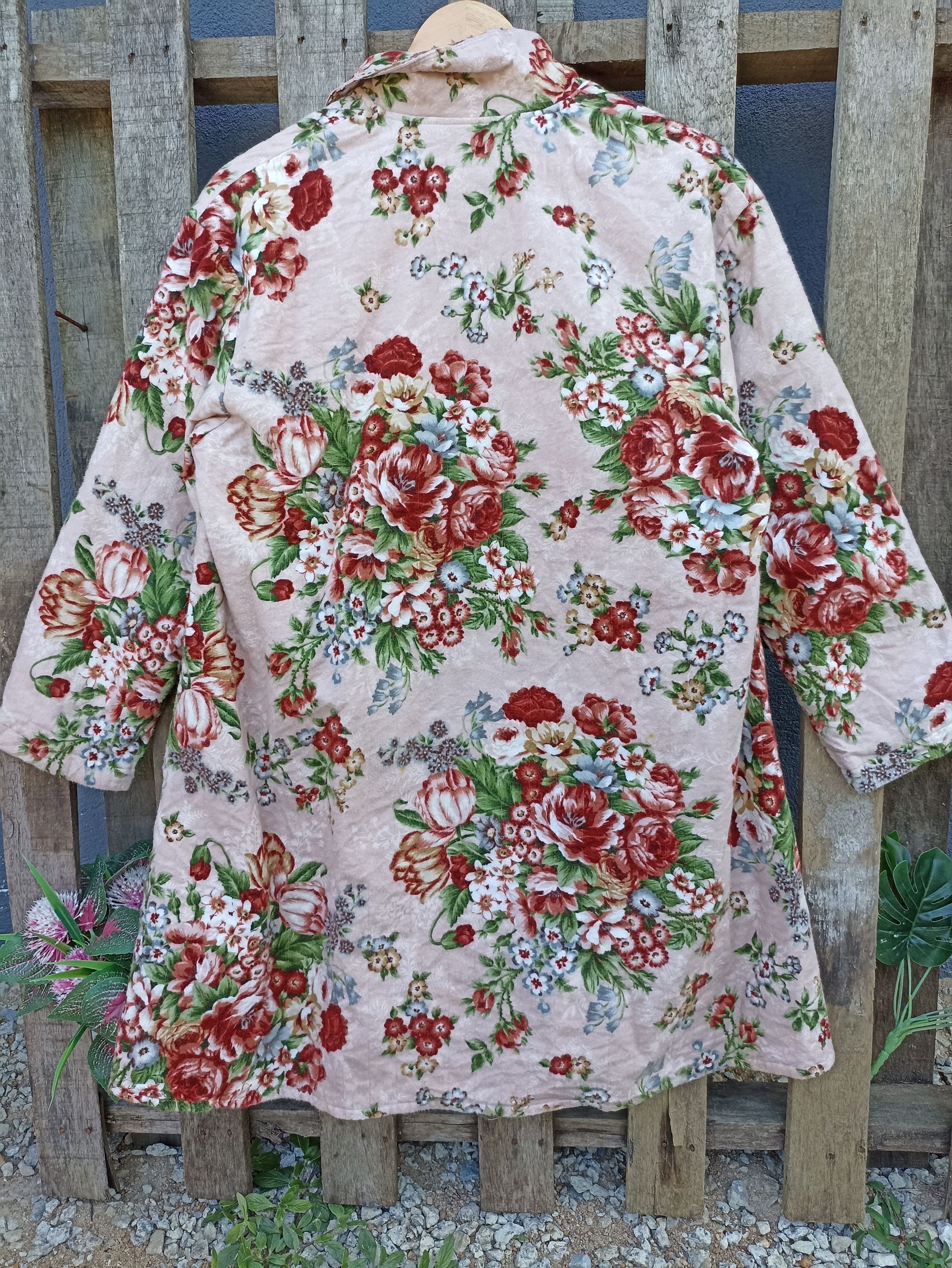 Designer × Japanese Brand × Vintage Ikuko Floral Cardigan Jacket Size XL / US 12-14 / IT 48-50 - 5 Thumbnail