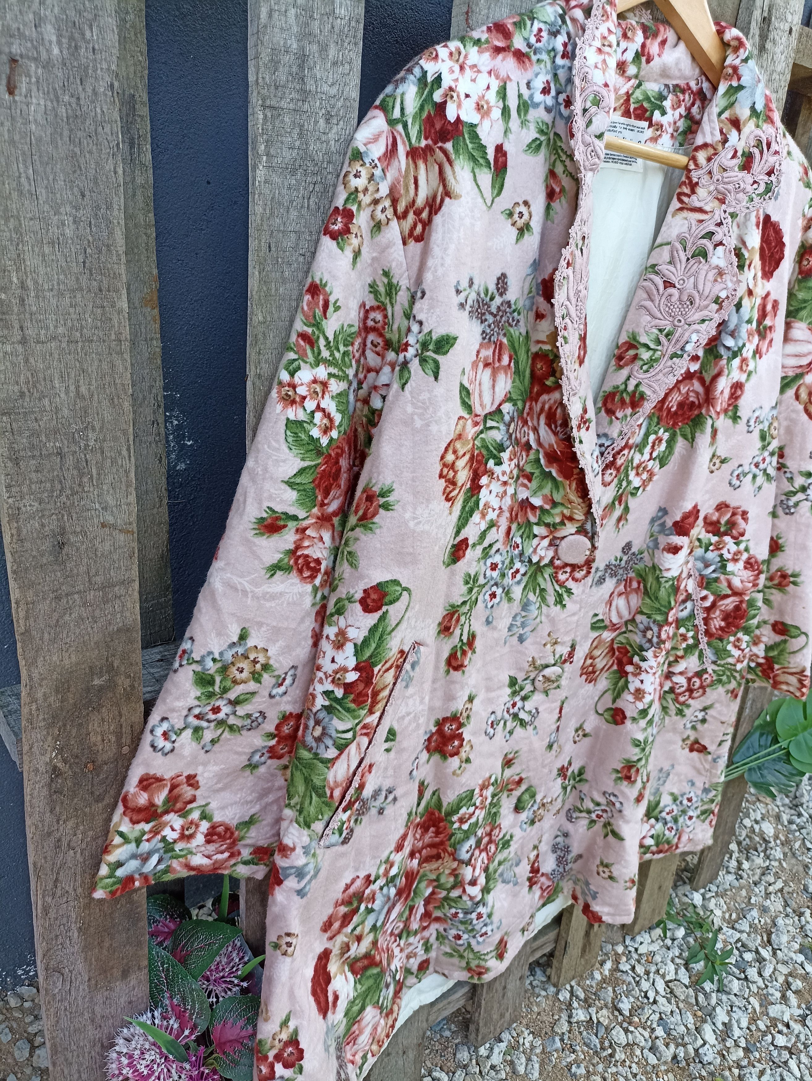 Designer × Japanese Brand × Vintage Ikuko Floral Cardigan Jacket Size XL / US 12-14 / IT 48-50 - 3 Thumbnail