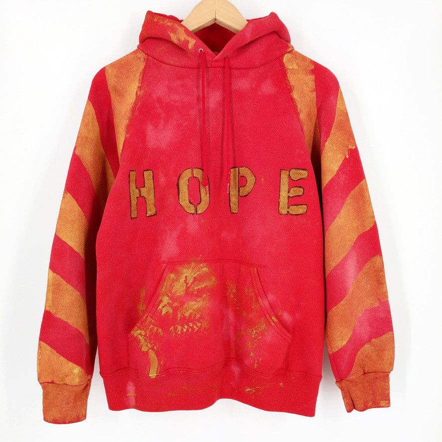Vintage Vintage HOPE Custom Hand Painted Bleached Stripe Hoodie M Size US M / EU 48-50 / 2 - 1 Thumbnail