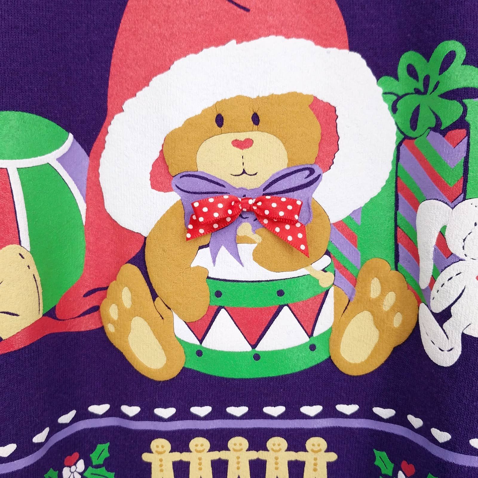 Other × Vintage Vintage Christmas Teddy Bear Holiday Sweatshirt Fleece Size US L / EU 52-54 / 3 - 3 Thumbnail