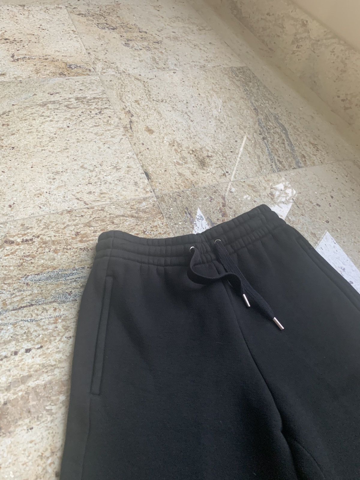 Alexander Wang Black “T” Embroidered Sweat Shorts Size US 30 / EU 46 - 6 Thumbnail