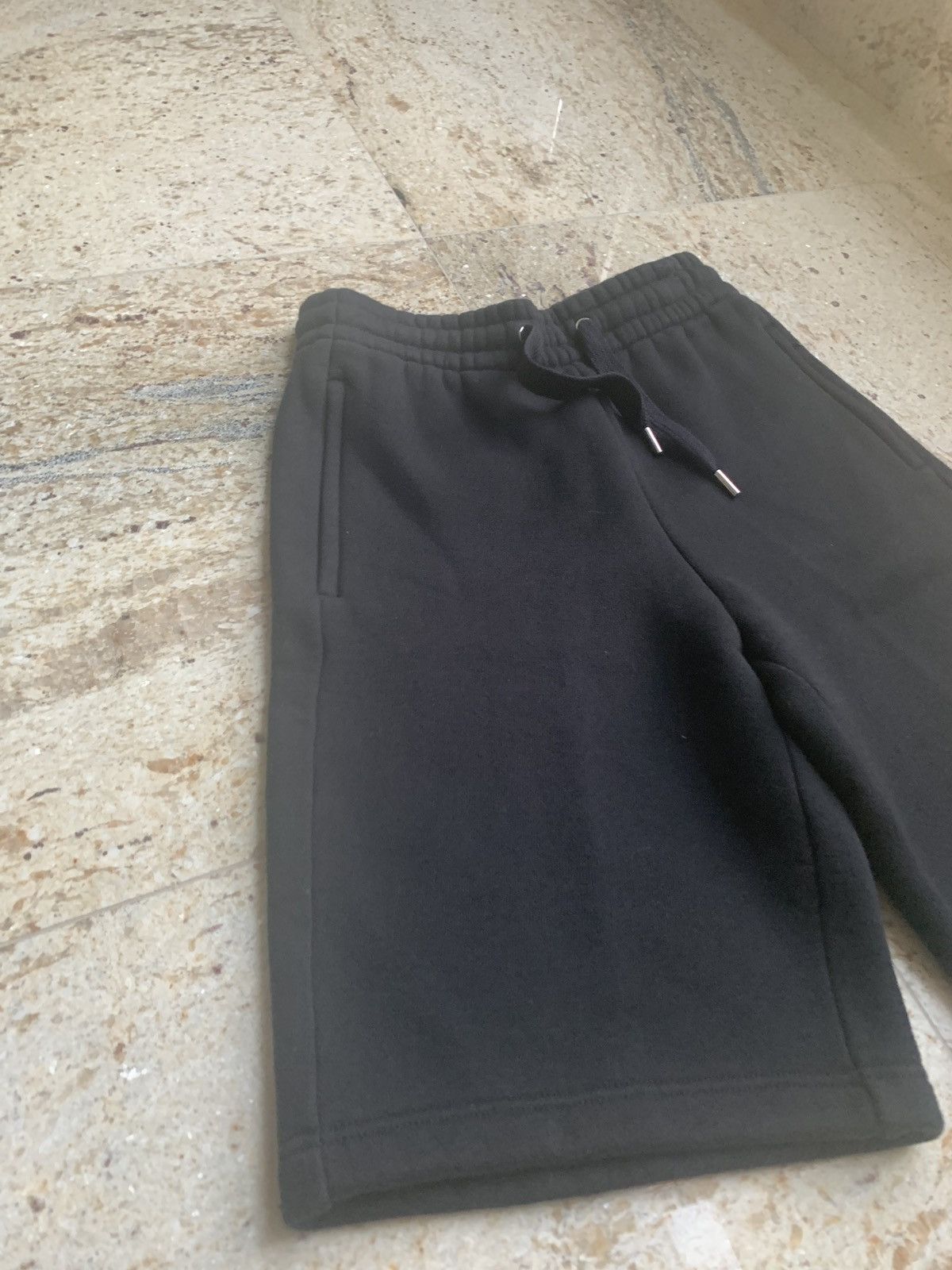 Alexander Wang Black “T” Embroidered Sweat Shorts Size US 30 / EU 46 - 7 Thumbnail