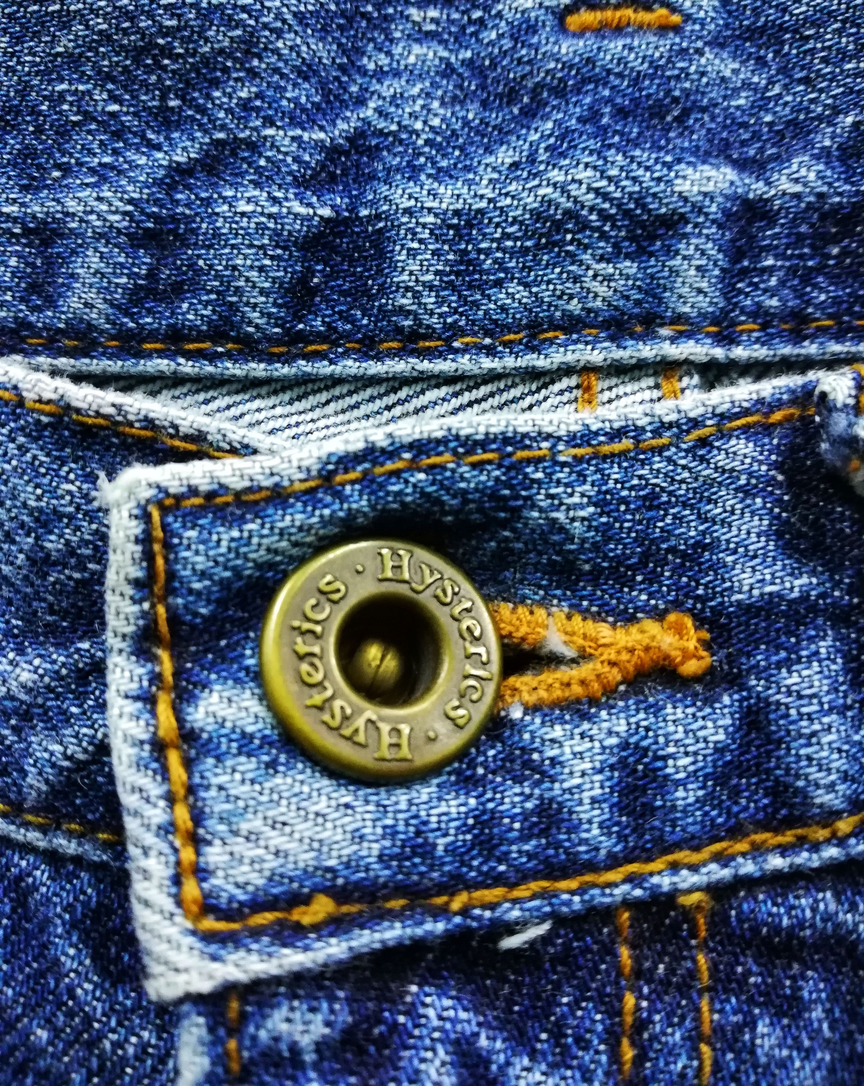Hysteric Glamour × Indigo × Japanese Brand 🔥Kinky Scab Denim With Tag / Punk / Similar To Undercover Size US 29 - 4 Thumbnail