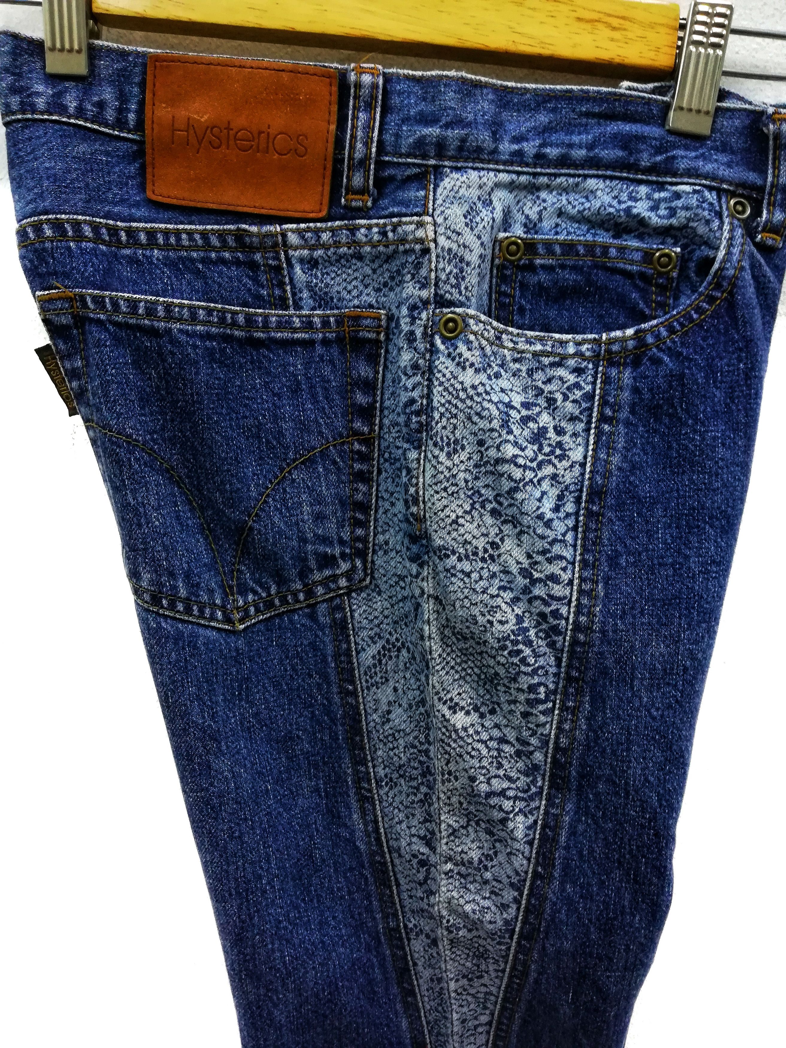 Hysteric Glamour × Indigo × Japanese Brand 🔥Kinky Scab Denim With Tag / Punk / Similar To Undercover Size US 29 - 12 Thumbnail