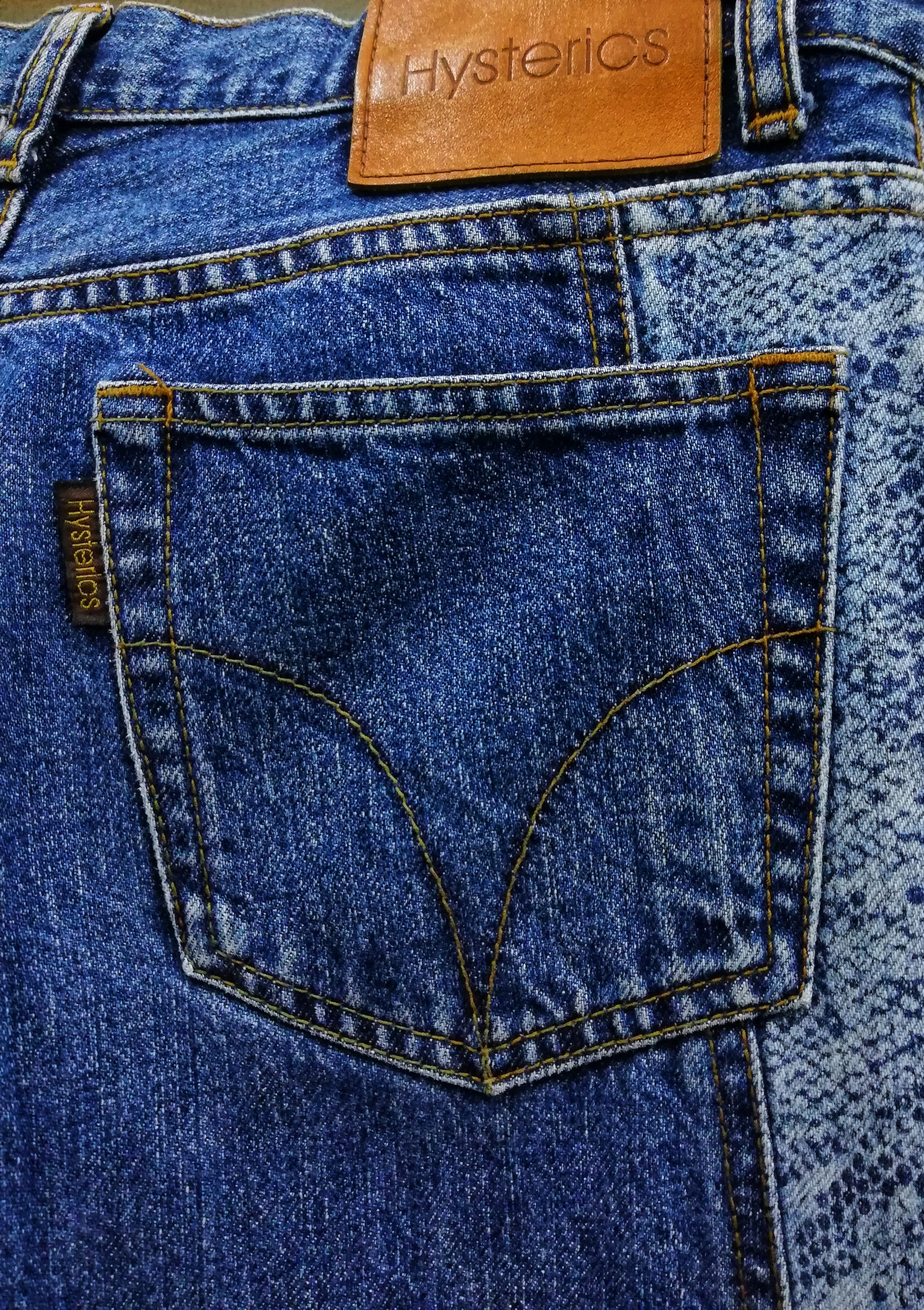 Hysteric Glamour × Indigo × Japanese Brand 🔥Kinky Scab Denim With Tag / Punk / Similar To Undercover Size US 29 - 9 Thumbnail