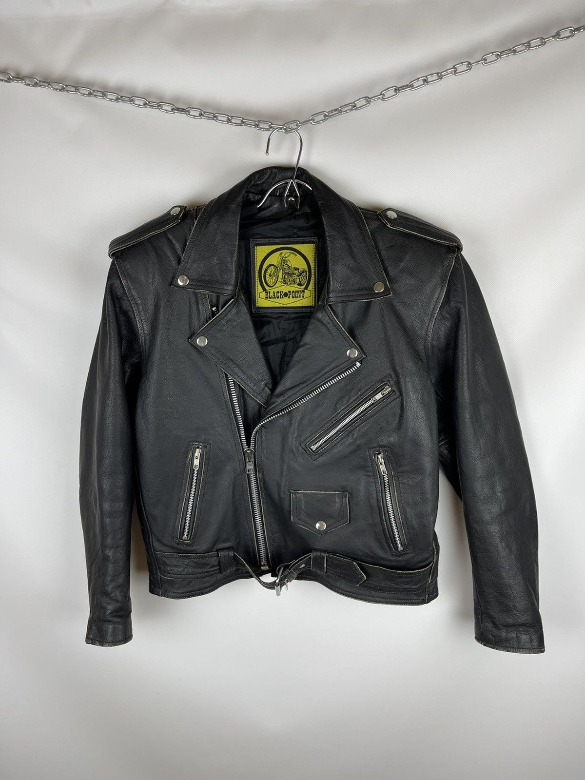 Genuine Leather × Vintage Kawasaki ZX-R 90s Leather Motorbike