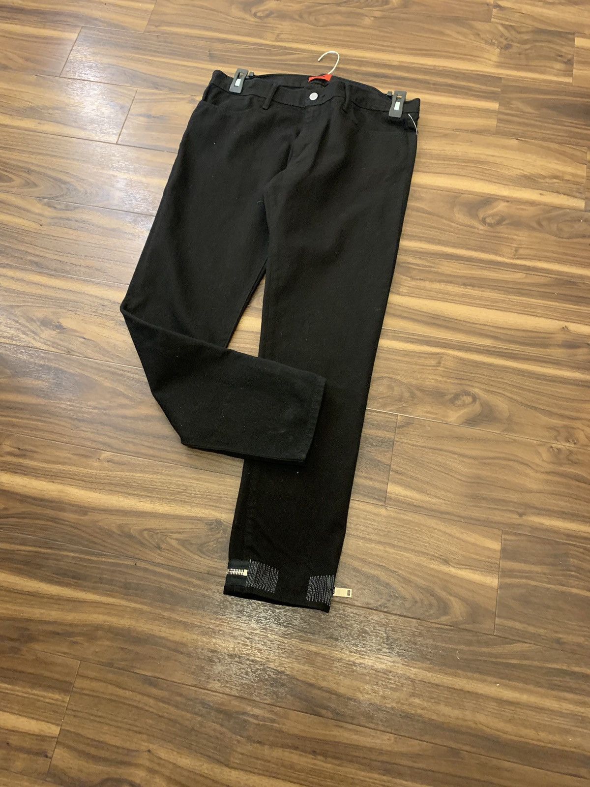 424 Single Zip Hem Denim in Black Size US 33 - 6 Thumbnail