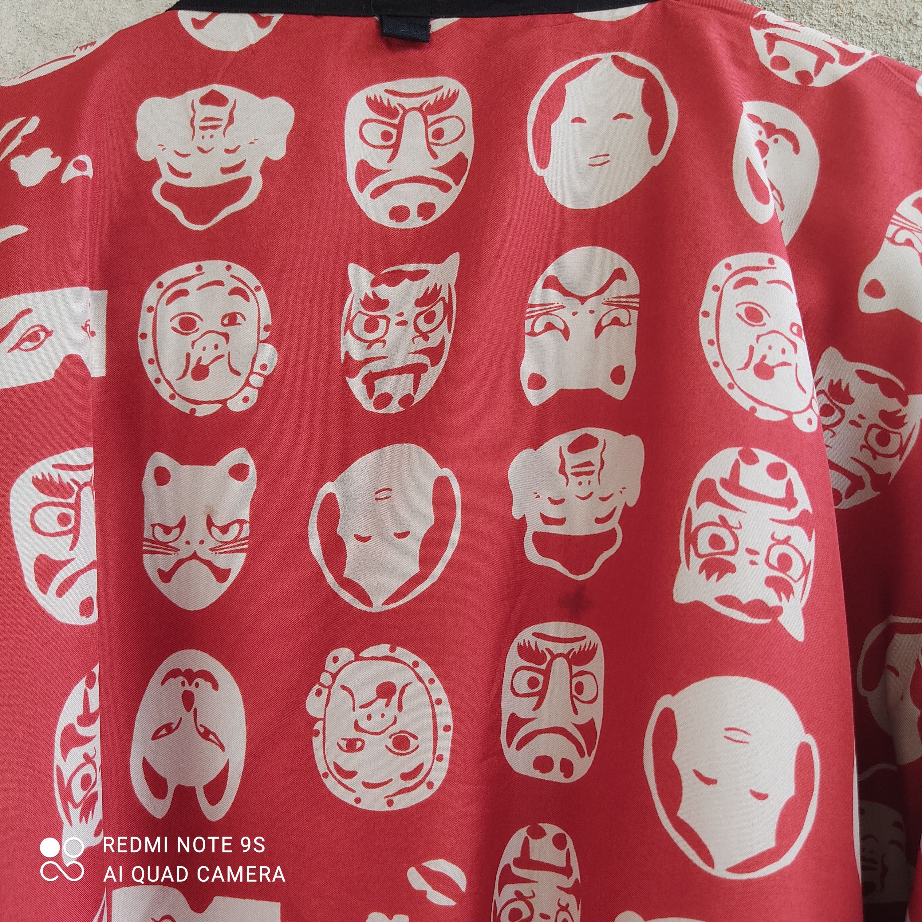 Japanese Brand EVISU SUMO FatMan Monogram Allover Print Reversible Kimono Size US L / EU 52-54 / 3 - 4 Thumbnail