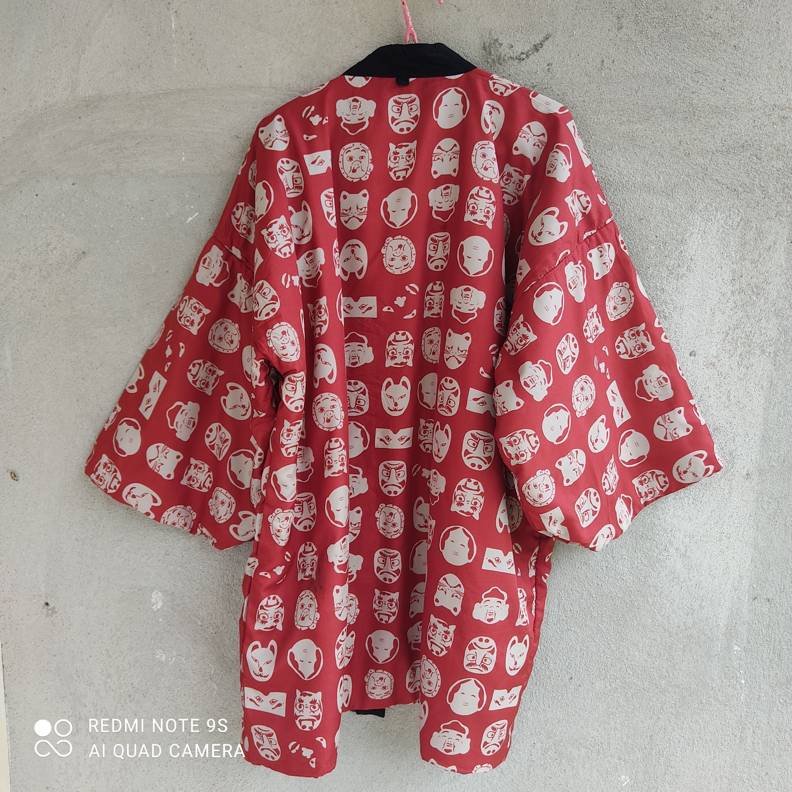 Japanese Brand EVISU SUMO FatMan Monogram Allover Print Reversible Kimono Size US L / EU 52-54 / 3 - 3 Thumbnail