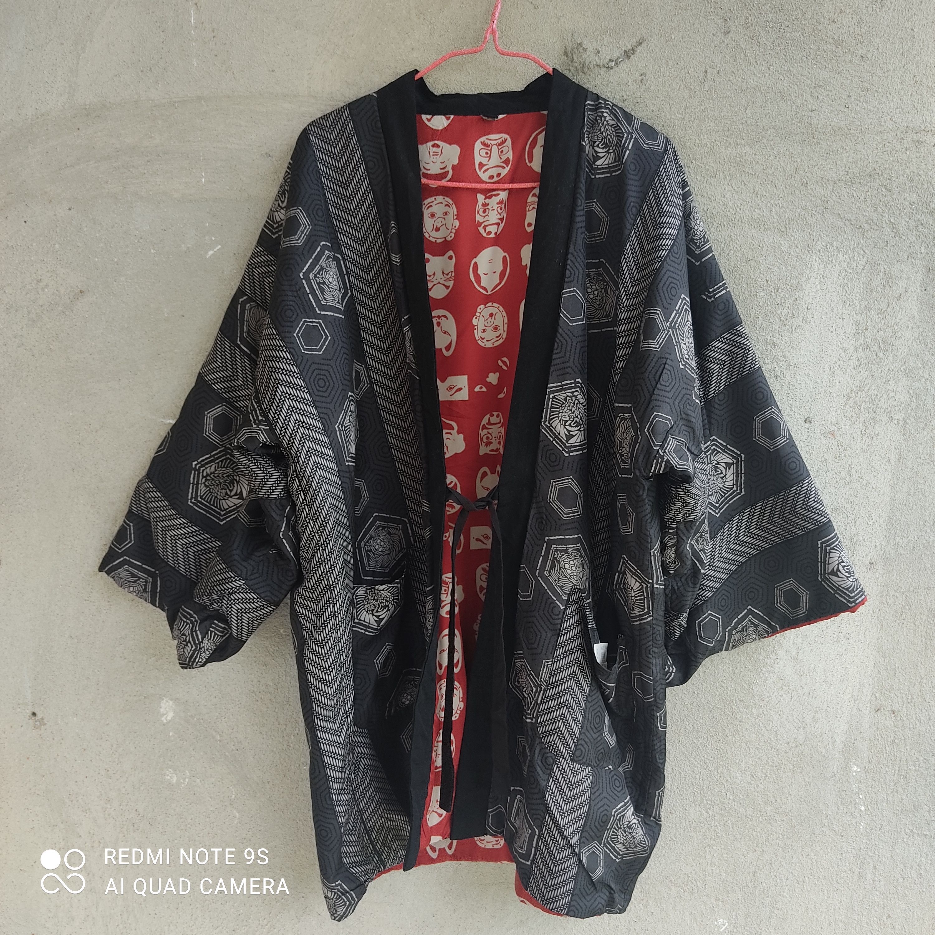 Japanese Brand EVISU SUMO FatMan Monogram Allover Print Reversible Kimono Size US L / EU 52-54 / 3 - 5 Thumbnail