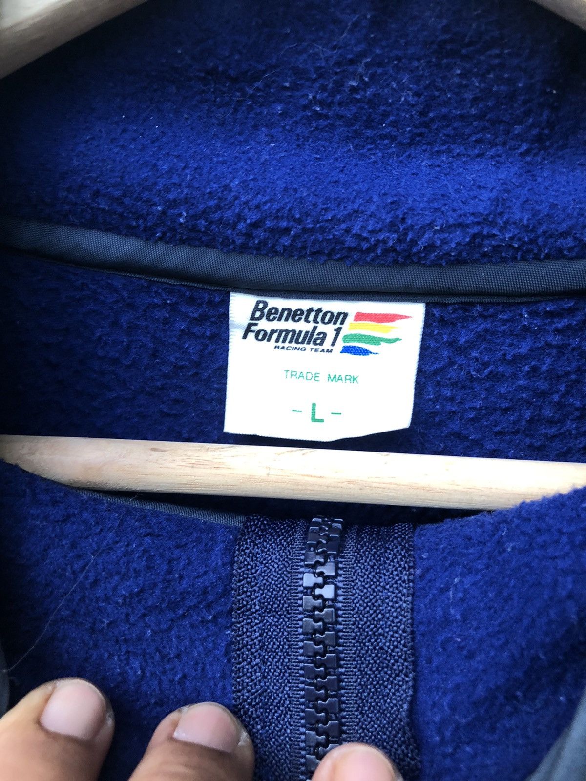Formula 1 🔥United Colour Benetton Formula 1 Fleece Jacket Size US L / EU 52-54 / 3 - 4 Thumbnail