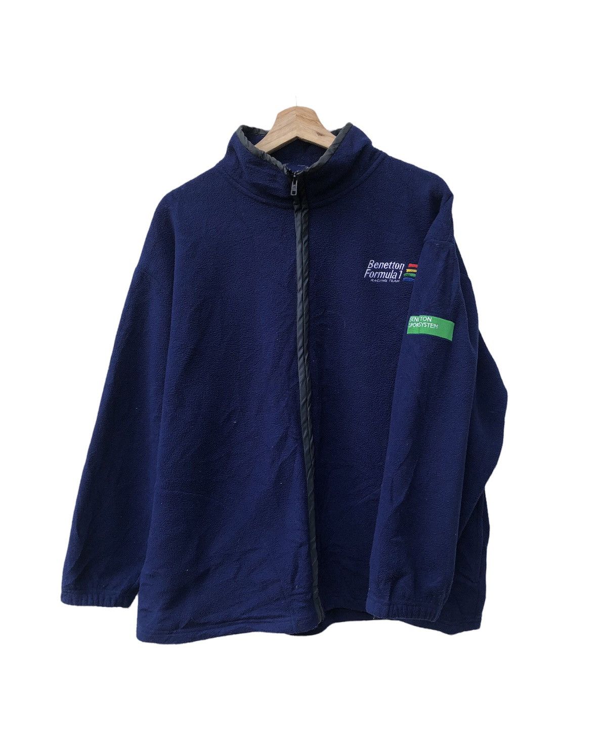 Formula 1 🔥United Colour Benetton Formula 1 Fleece Jacket Size US L / EU 52-54 / 3 - 3 Thumbnail