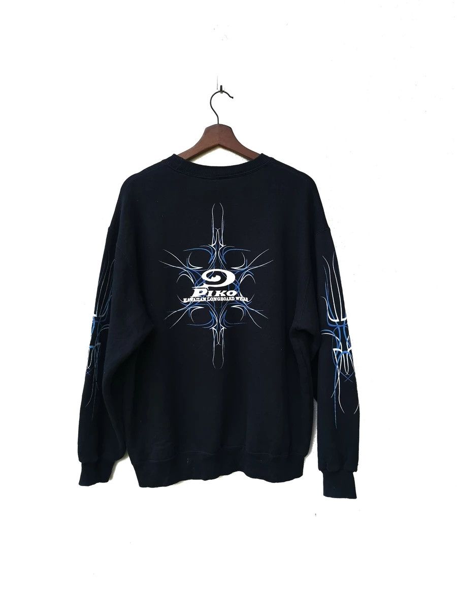Japanese Brand 🔥Vintage Sweatshirt Piko Hawaiian Longboard Biglogo Size US L / EU 52-54 / 3 - 2 Thumbnail